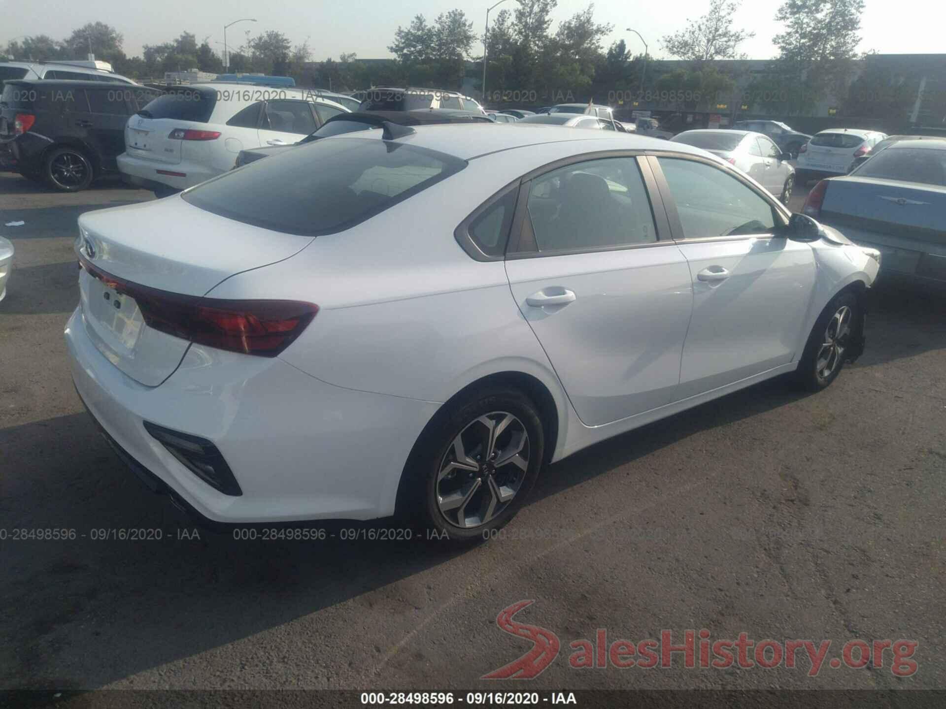 3KPF24ADXLE202336 2020 KIA FORTE