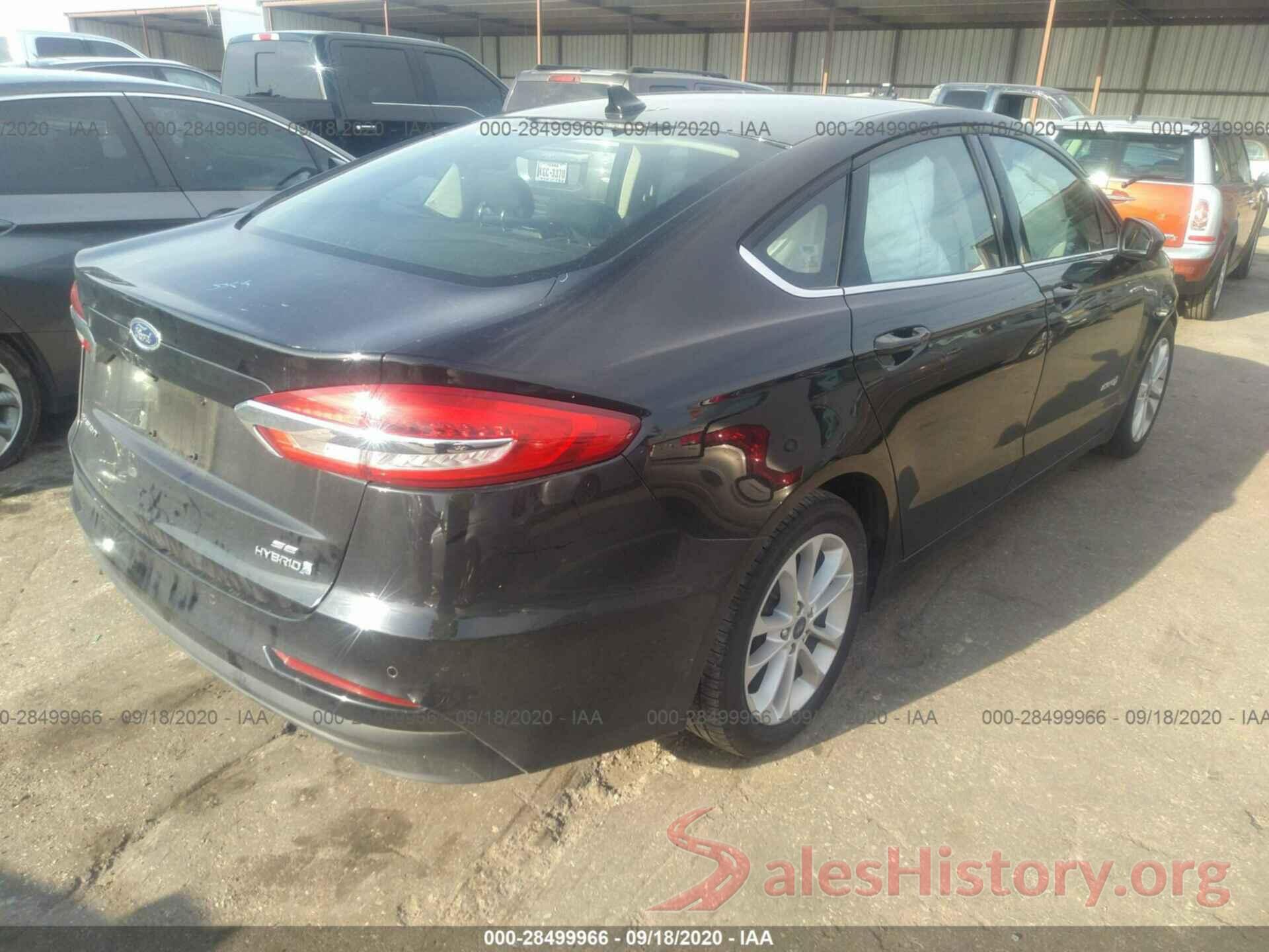 3FA6P0LU6KR262229 2019 FORD FUSION HYBRID