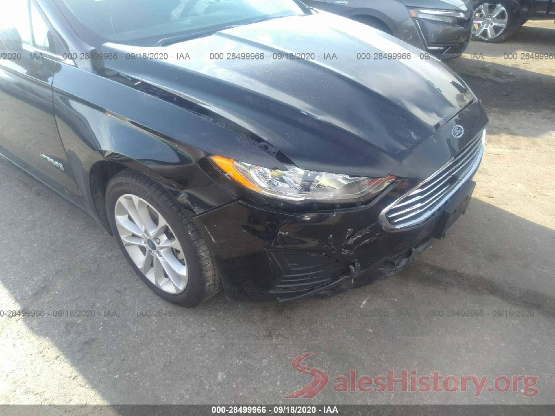 3FA6P0LU6KR262229 2019 FORD FUSION HYBRID