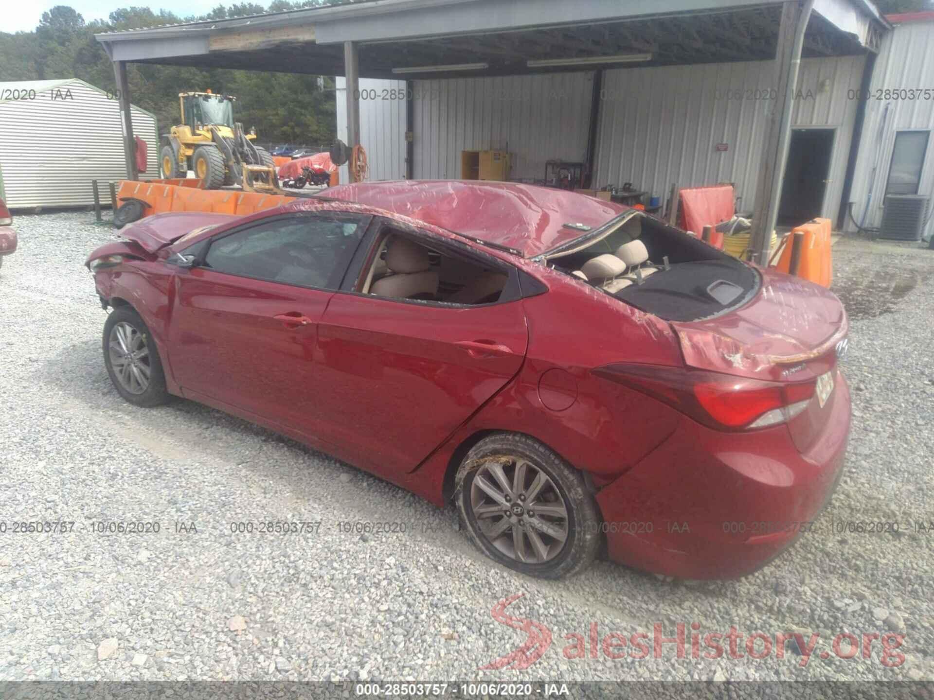 KMHDH4AE0GU619921 2016 HYUNDAI ELANTRA