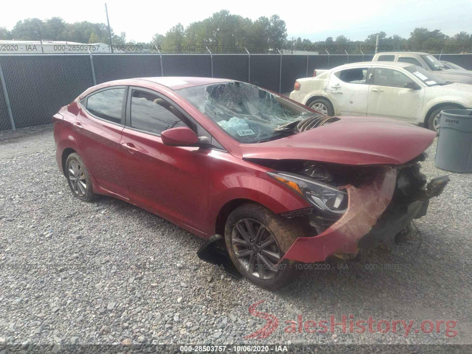 KMHDH4AE0GU619921 2016 HYUNDAI ELANTRA