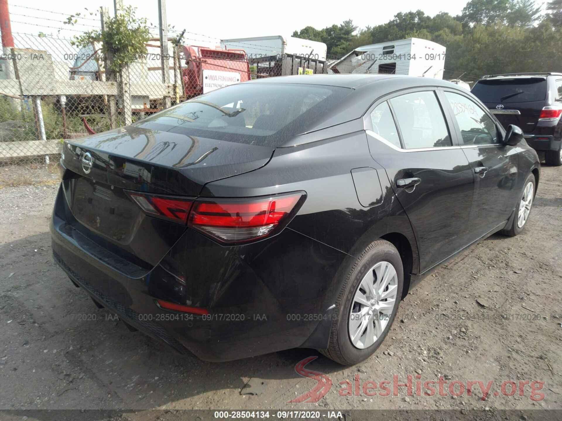 3N1AB8BV5LY220866 2020 NISSAN SENTRA