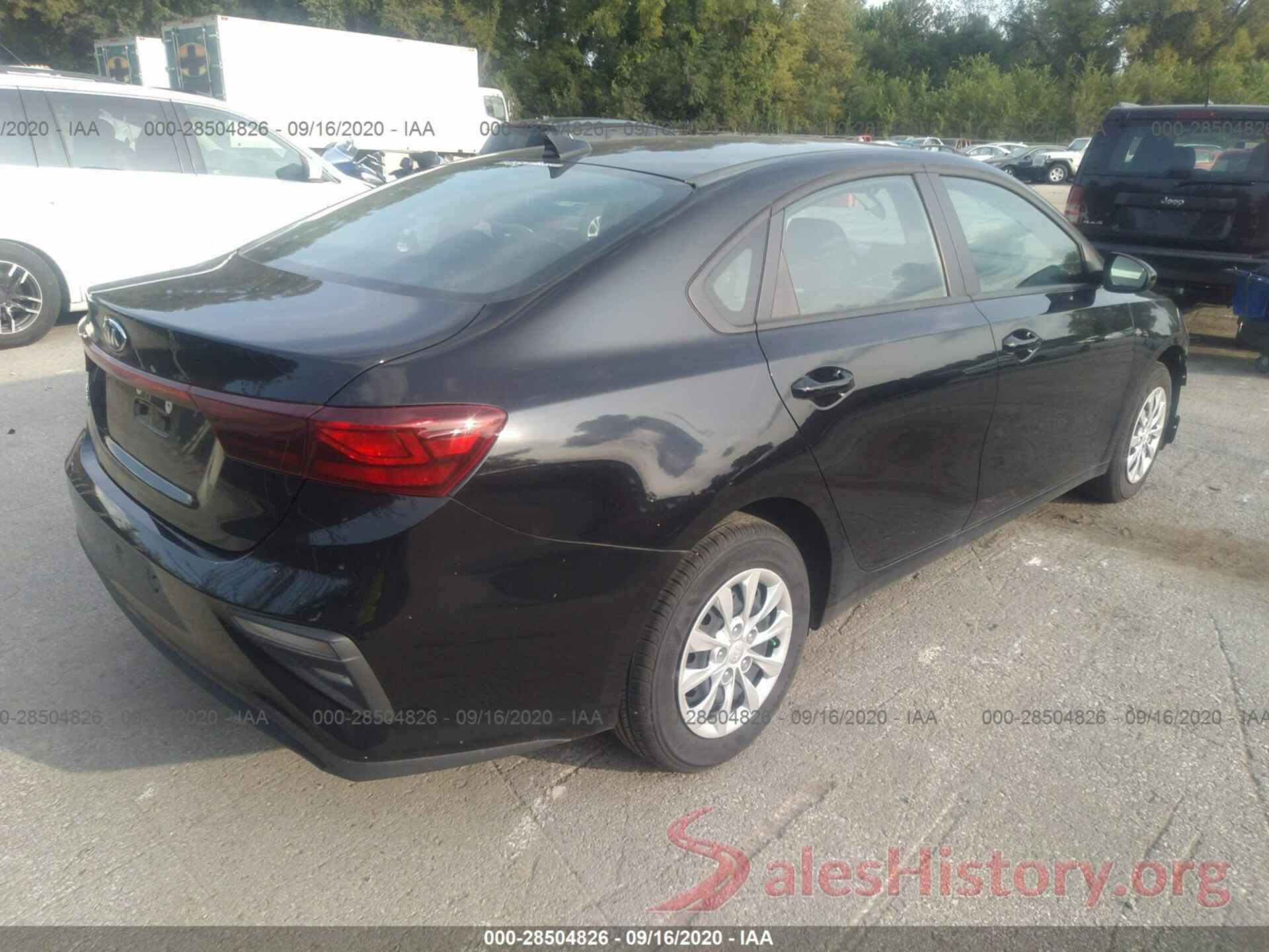 3KPF24AD1LE182316 2020 KIA FORTE