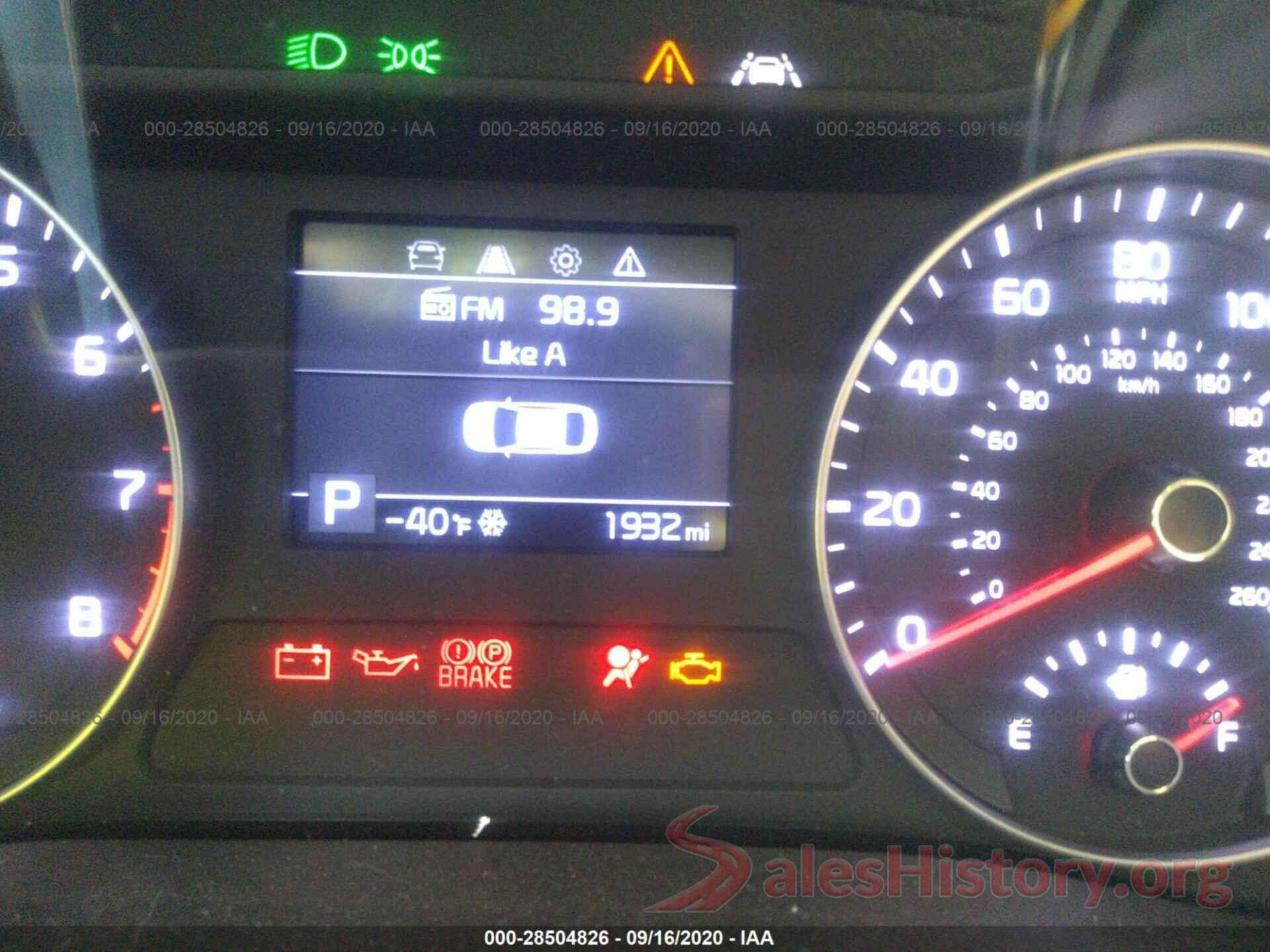 3KPF24AD1LE182316 2020 KIA FORTE