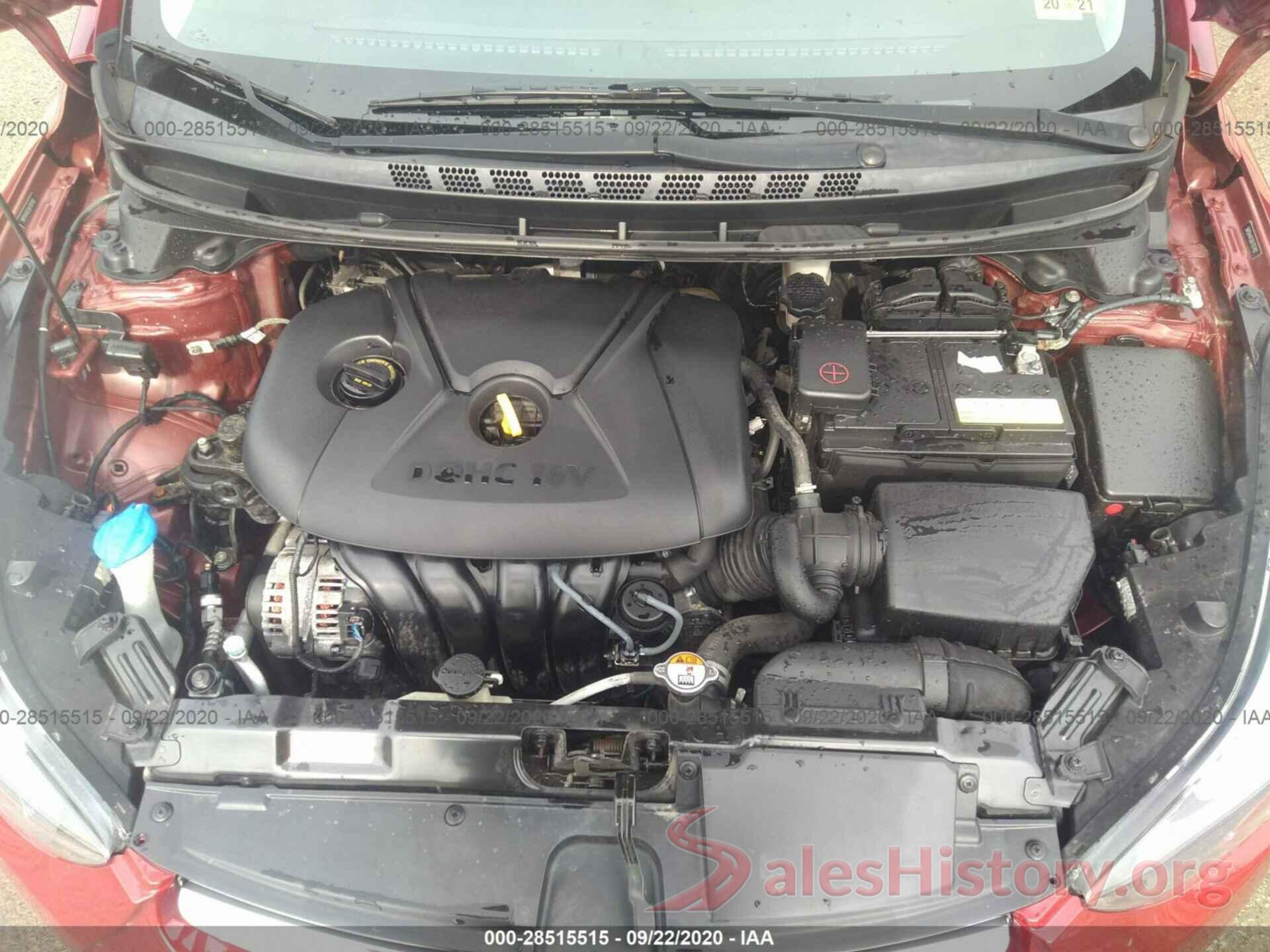 5NPDH4AE0GH787492 2016 HYUNDAI ELANTRA