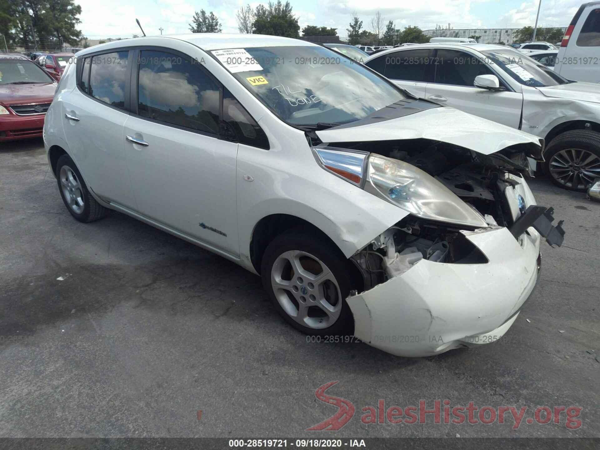 JN1AZ0CP9BT007827 2011 NISSAN LEAF