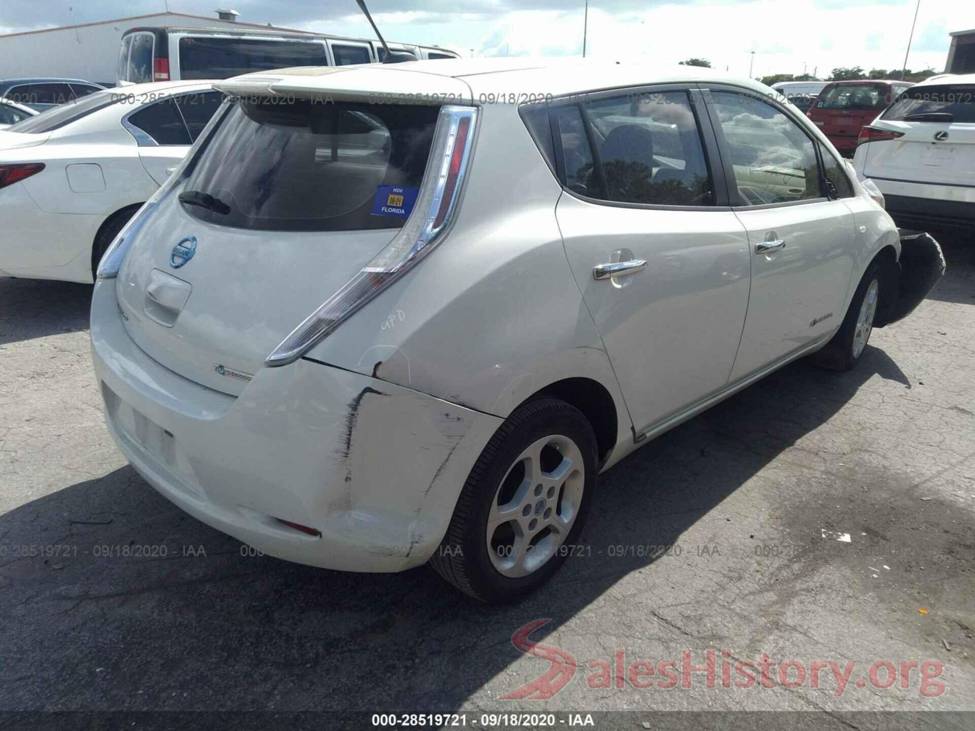 JN1AZ0CP9BT007827 2011 NISSAN LEAF