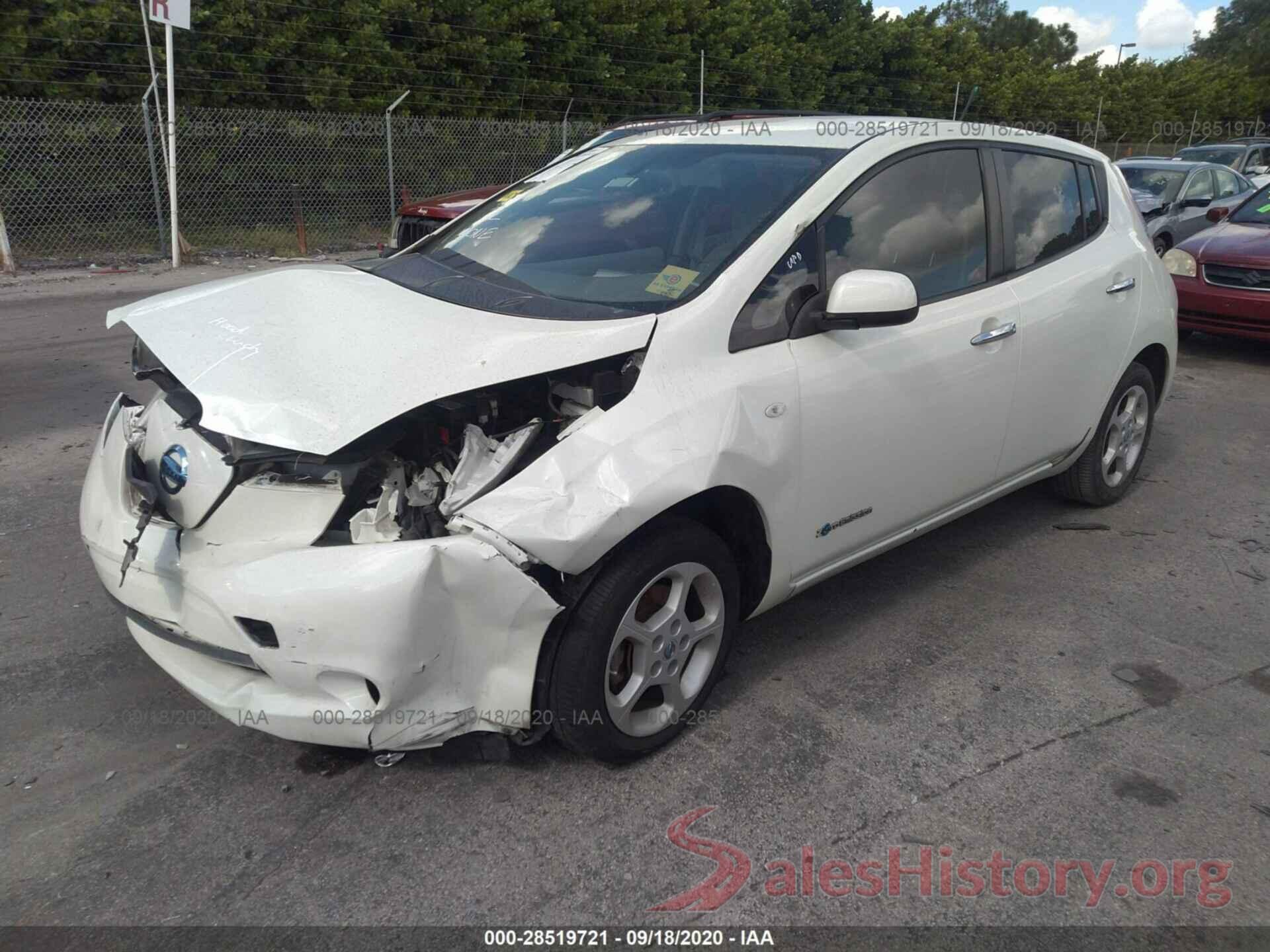 JN1AZ0CP9BT007827 2011 NISSAN LEAF