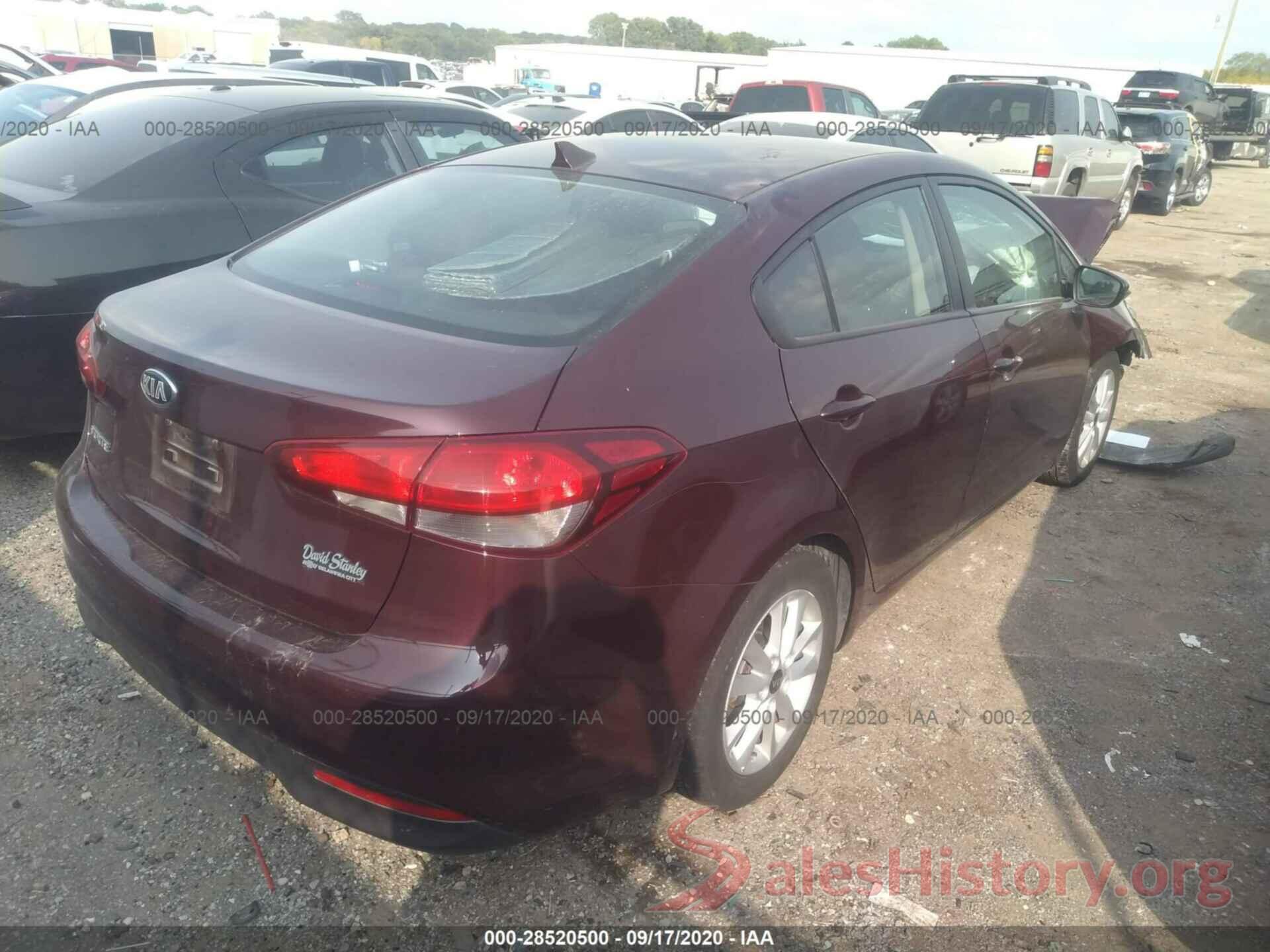 3KPFL4A70HE014200 2017 KIA FORTE