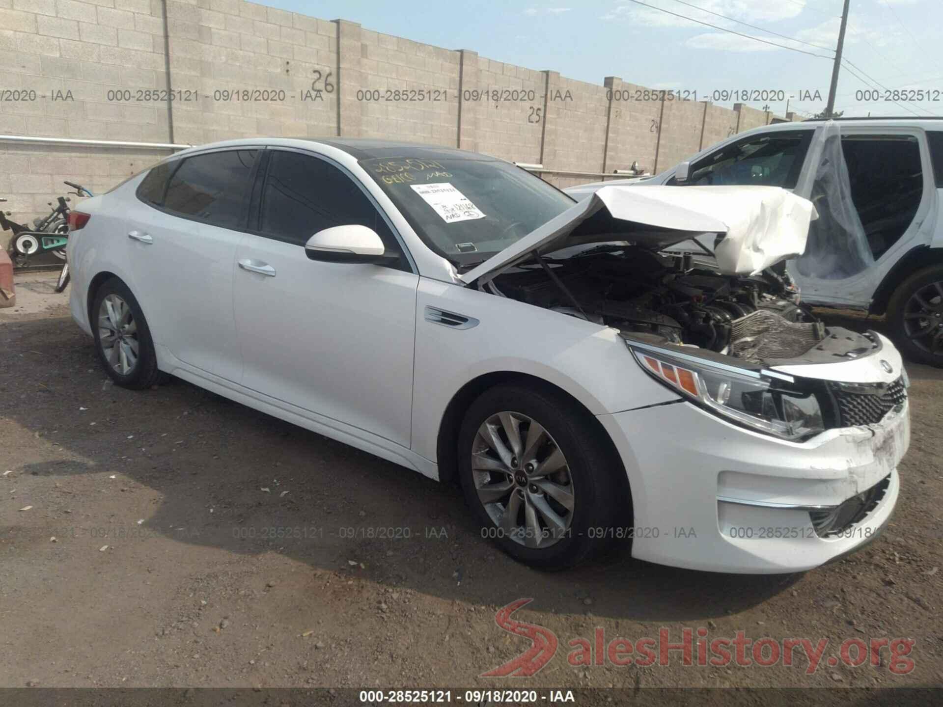 5XXGU4L30GG009483 2016 KIA OPTIMA