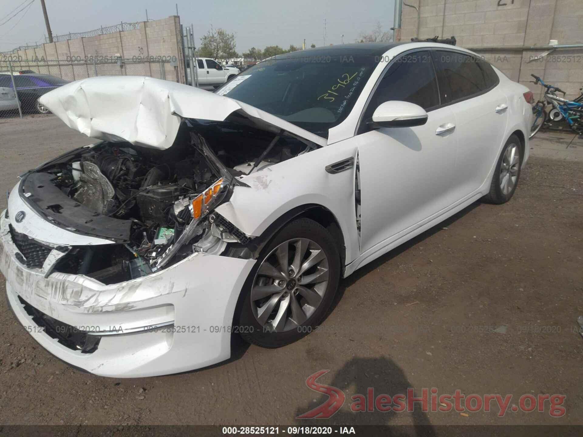 5XXGU4L30GG009483 2016 KIA OPTIMA