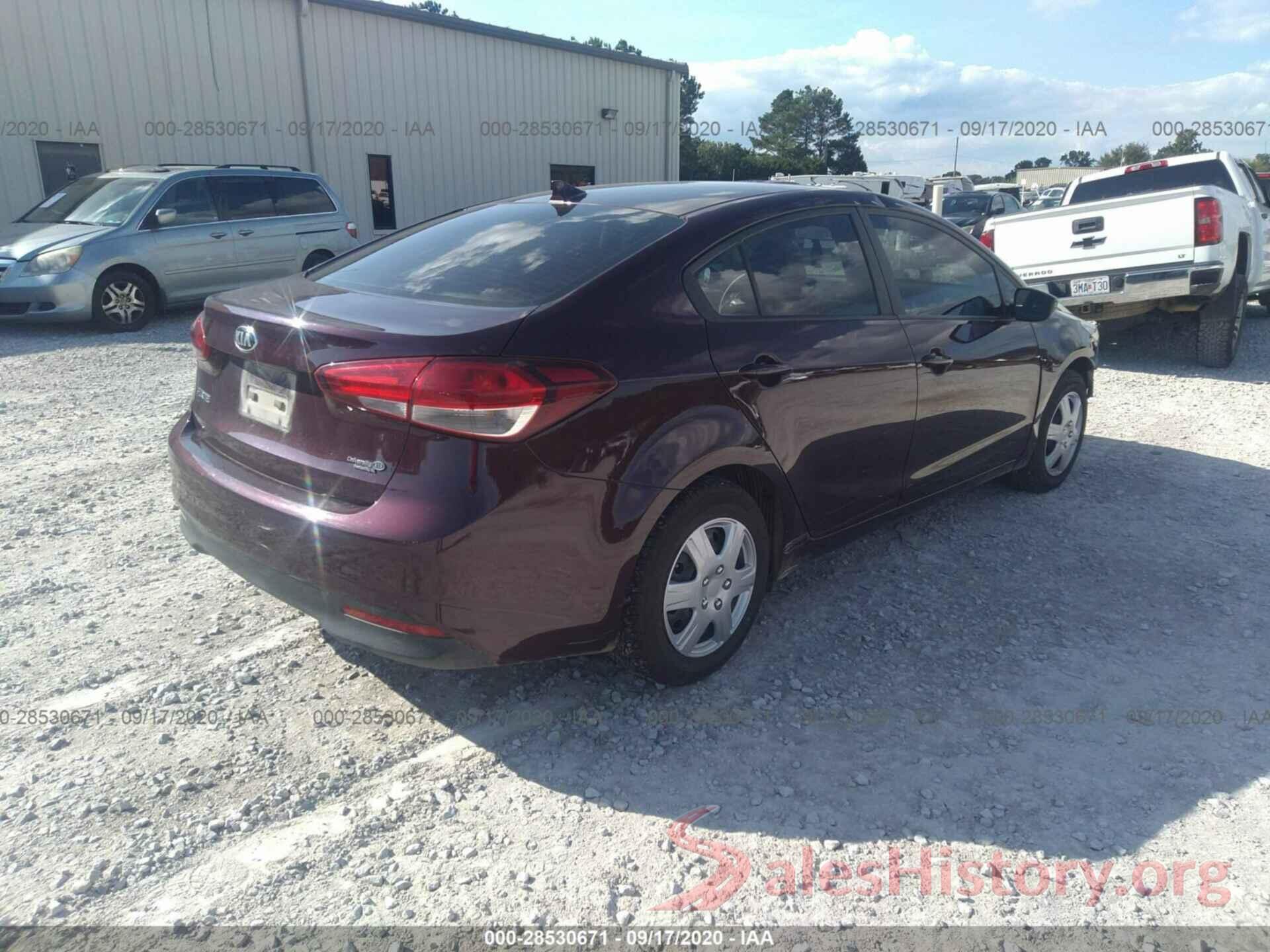 3KPFK4A71JE204242 2018 KIA FORTE