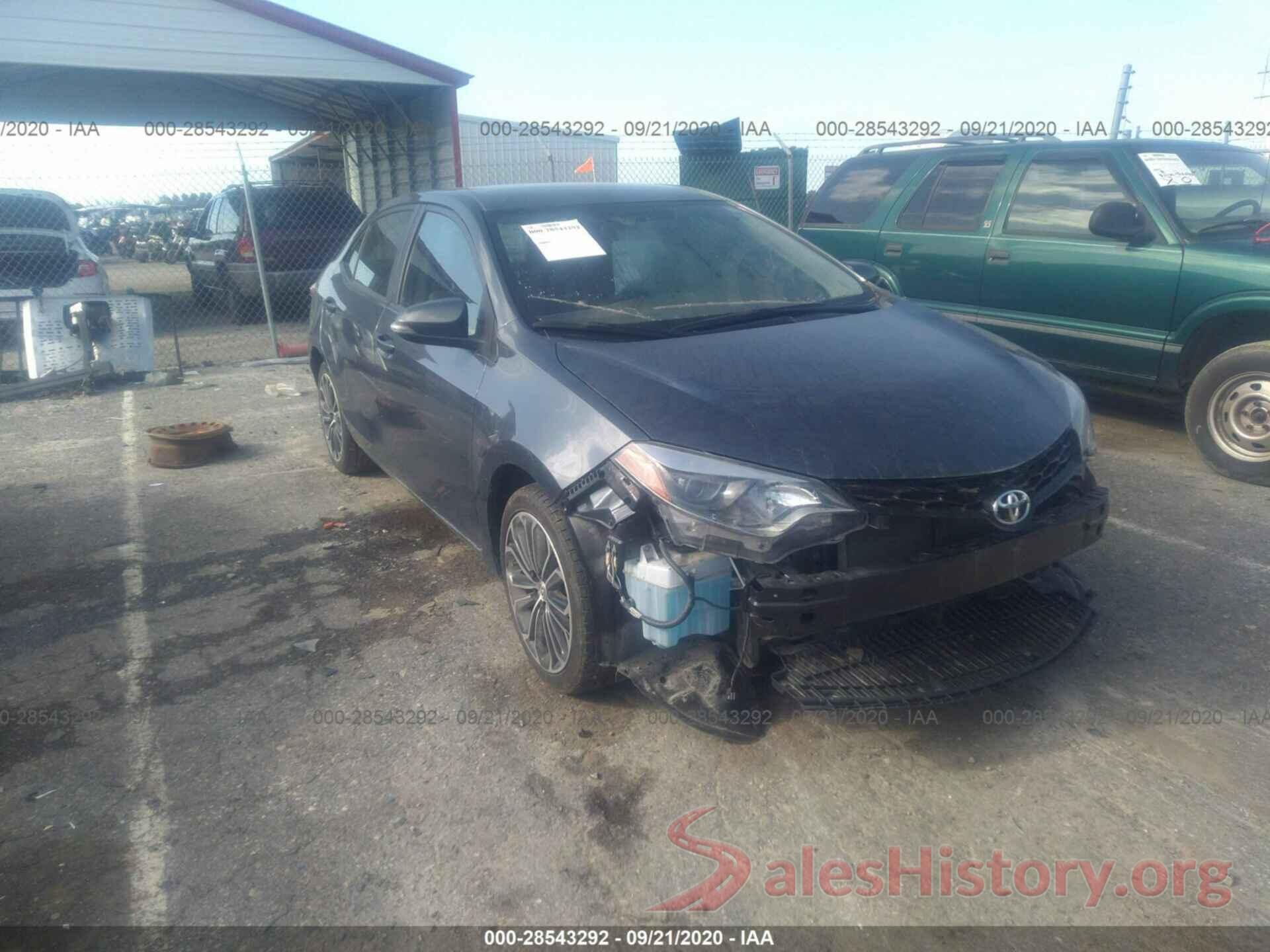 5YFBURHEXGP431284 2016 TOYOTA COROLLA