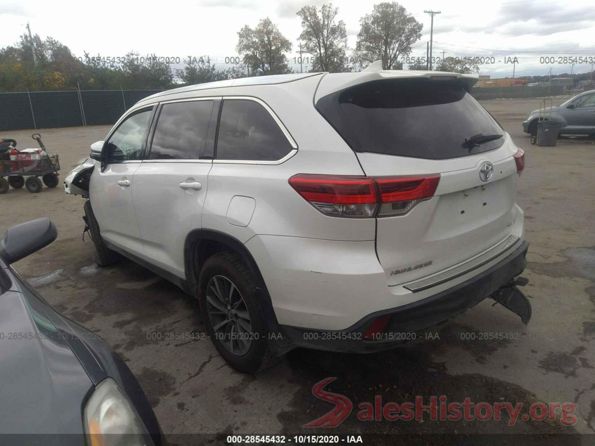 5TDJZRFH2KS585112 2019 TOYOTA HIGHLANDER