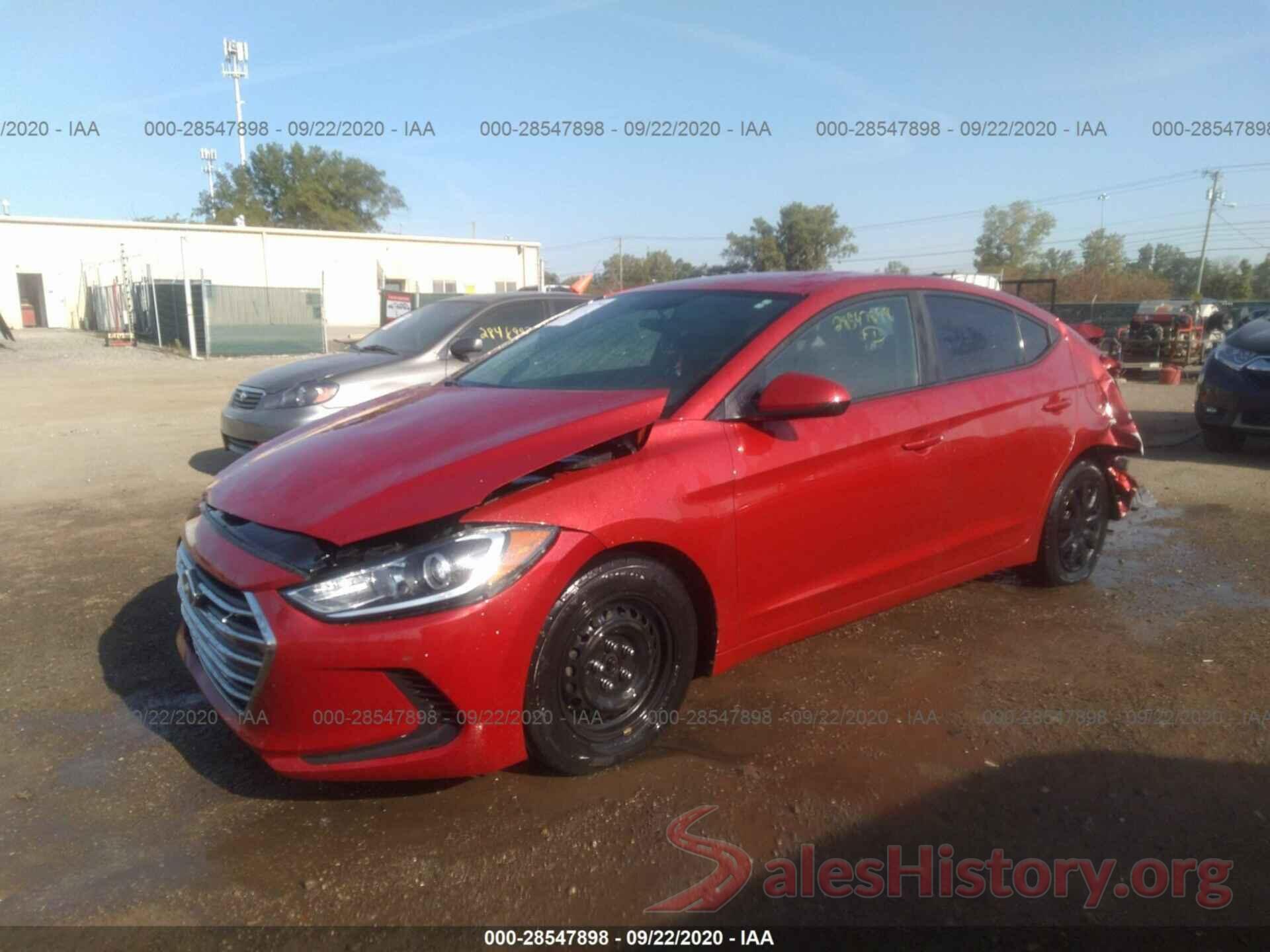 5NPD74LF4HH163270 2017 HYUNDAI ELANTRA