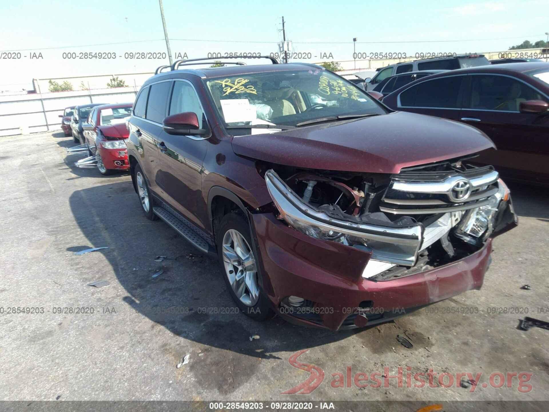 5TDYKRFH3GS164915 2016 TOYOTA HIGHLANDER