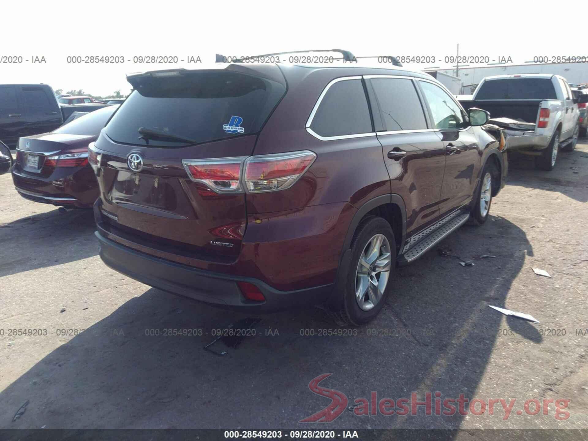 5TDYKRFH3GS164915 2016 TOYOTA HIGHLANDER