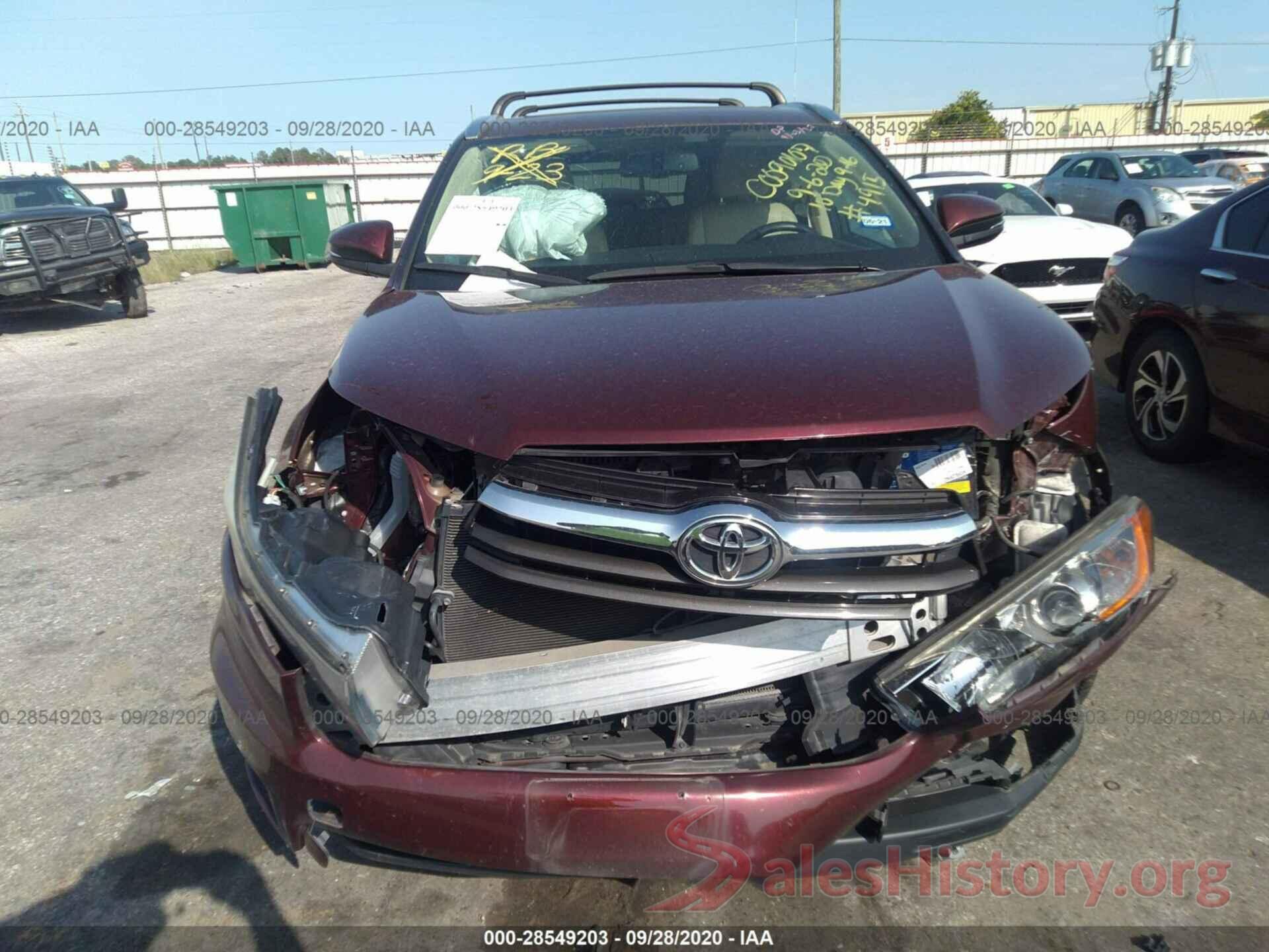 5TDYKRFH3GS164915 2016 TOYOTA HIGHLANDER