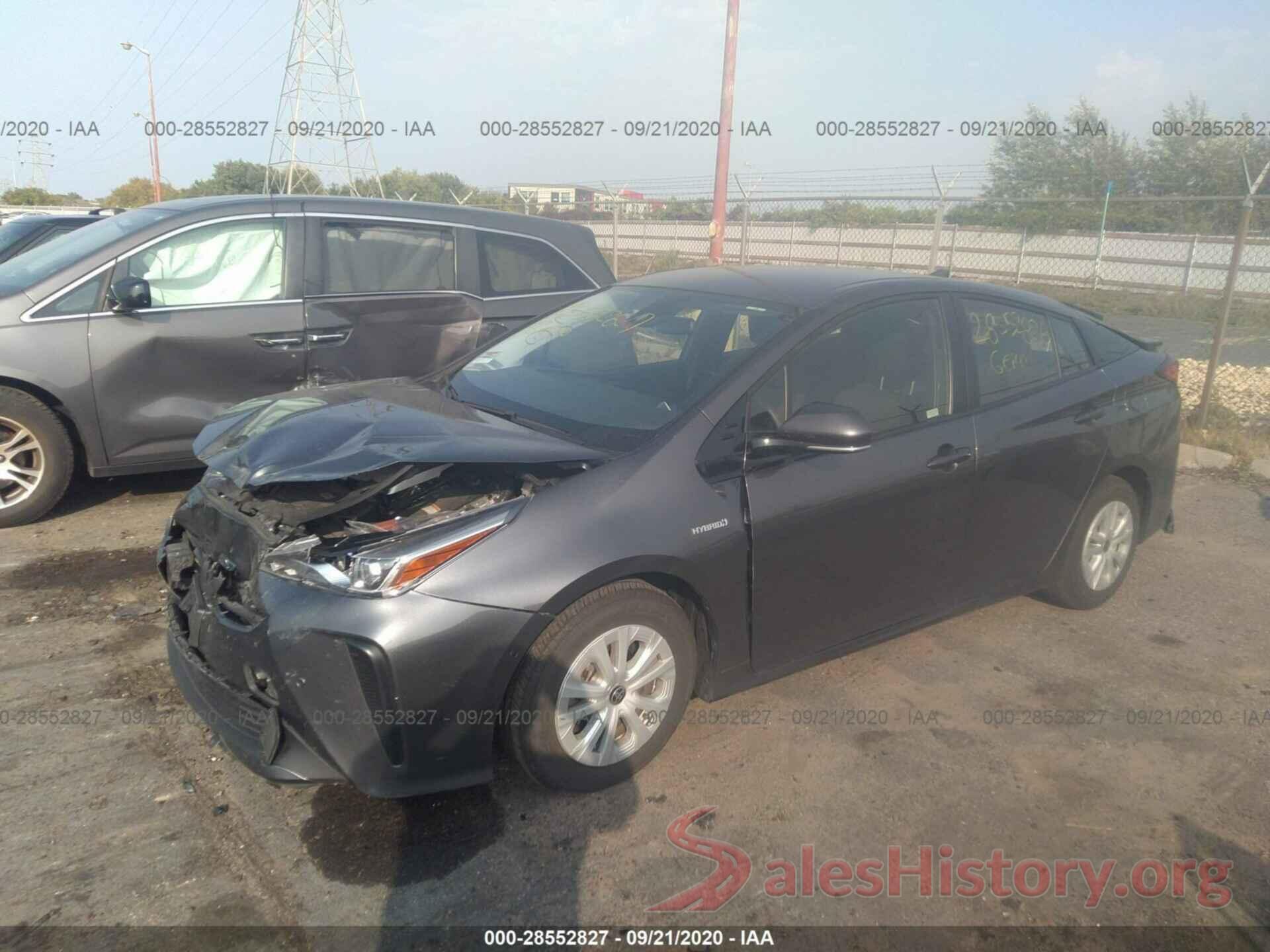 JTDKARFU4K3078285 2019 TOYOTA PRIUS