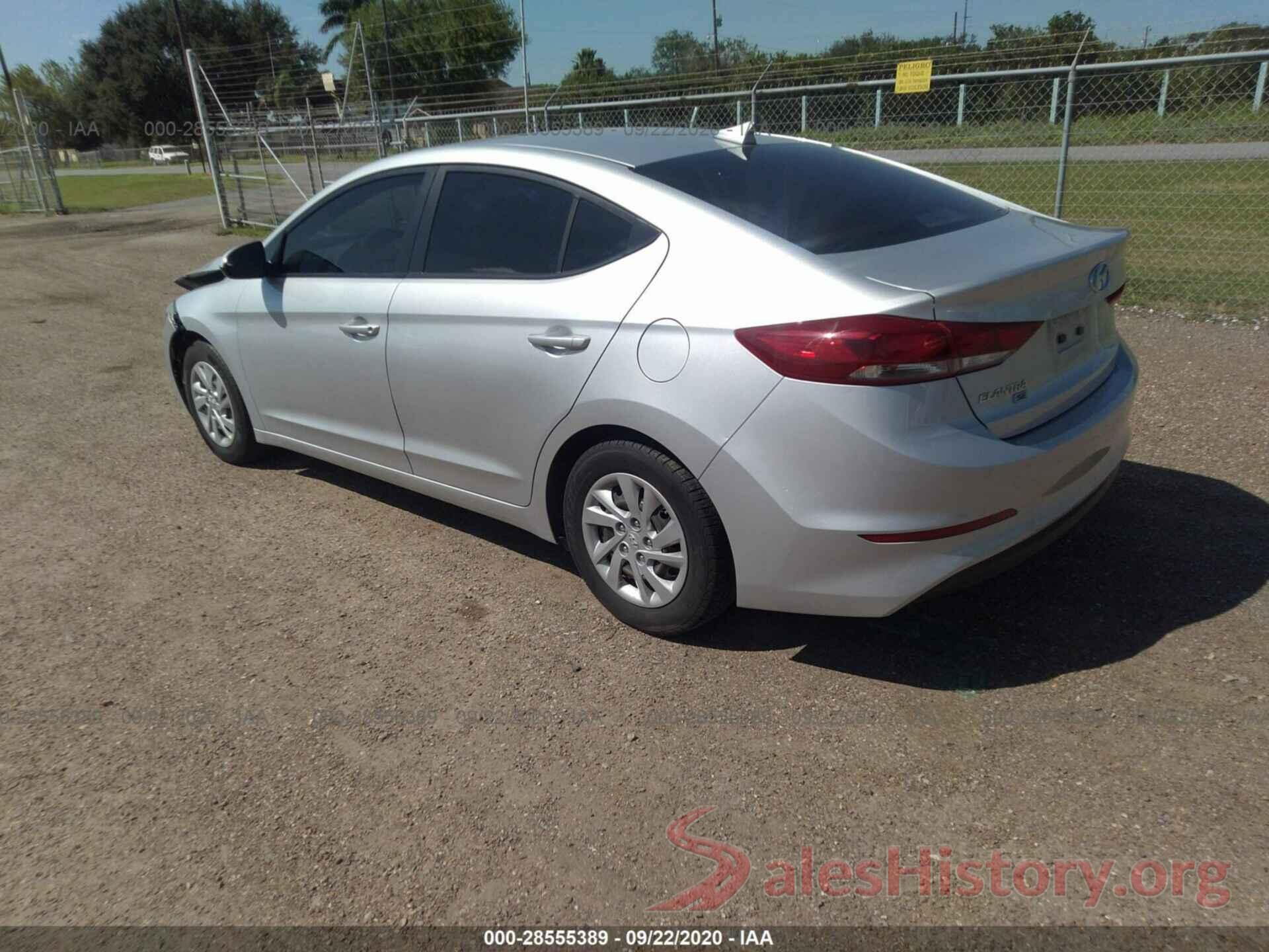 5NPD74LF9HH211071 2017 HYUNDAI ELANTRA