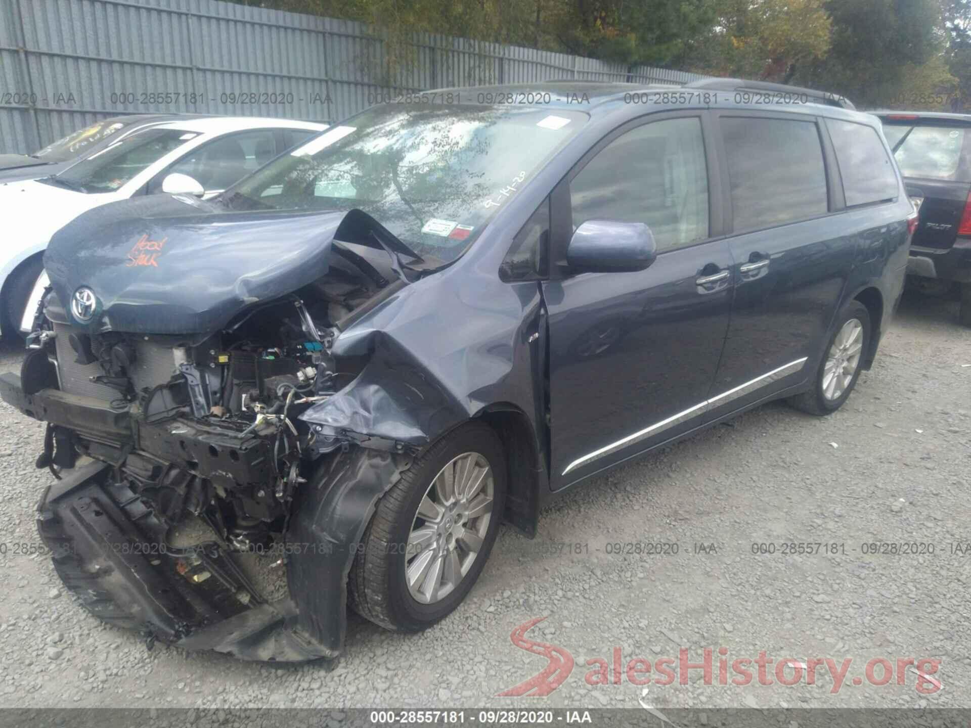 5TDDZ3DC7HS164321 2017 TOYOTA SIENNA