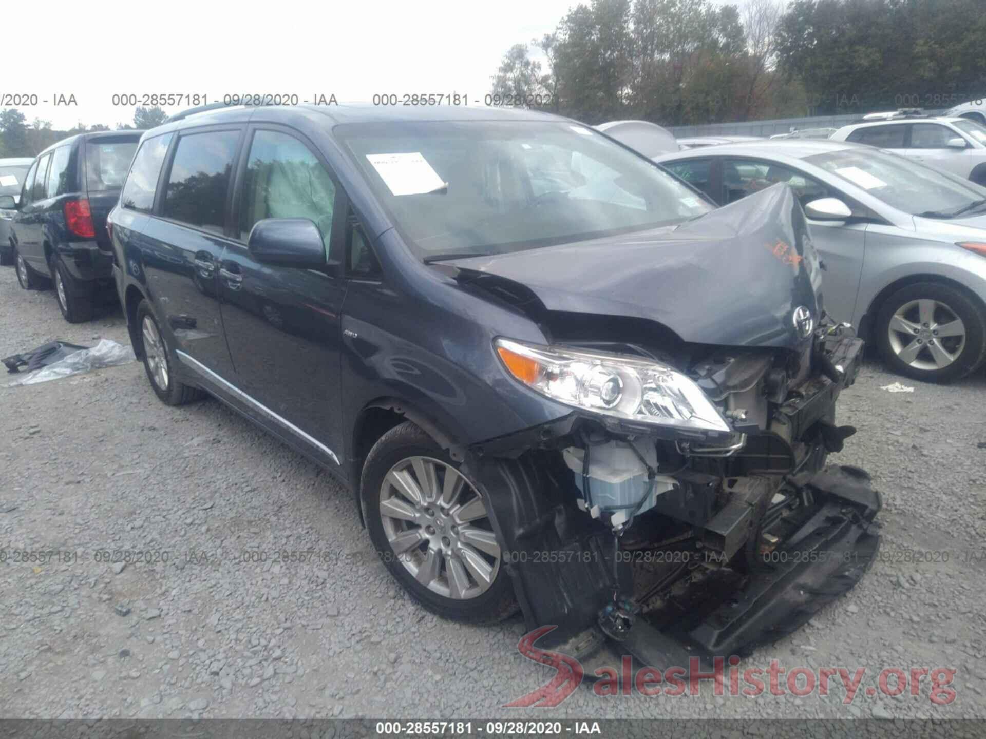 5TDDZ3DC7HS164321 2017 TOYOTA SIENNA