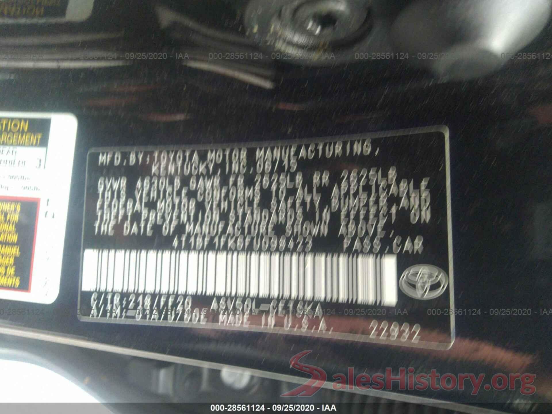 4T1BF1FK6FU098423 2015 TOYOTA CAMRY