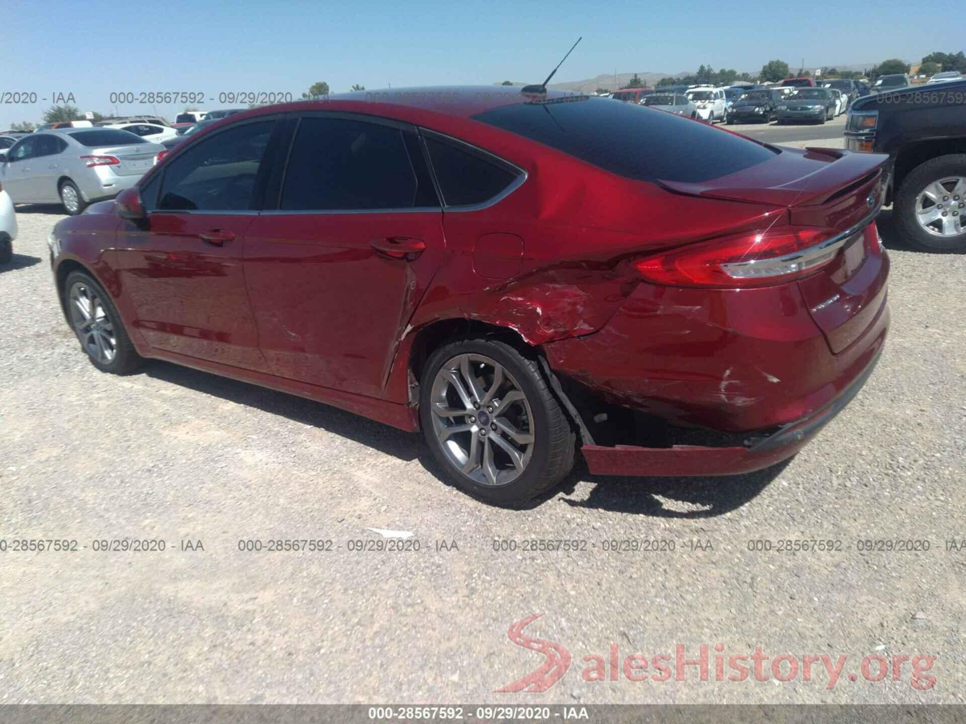 3FA6P0H70HR342525 2017 FORD FUSION