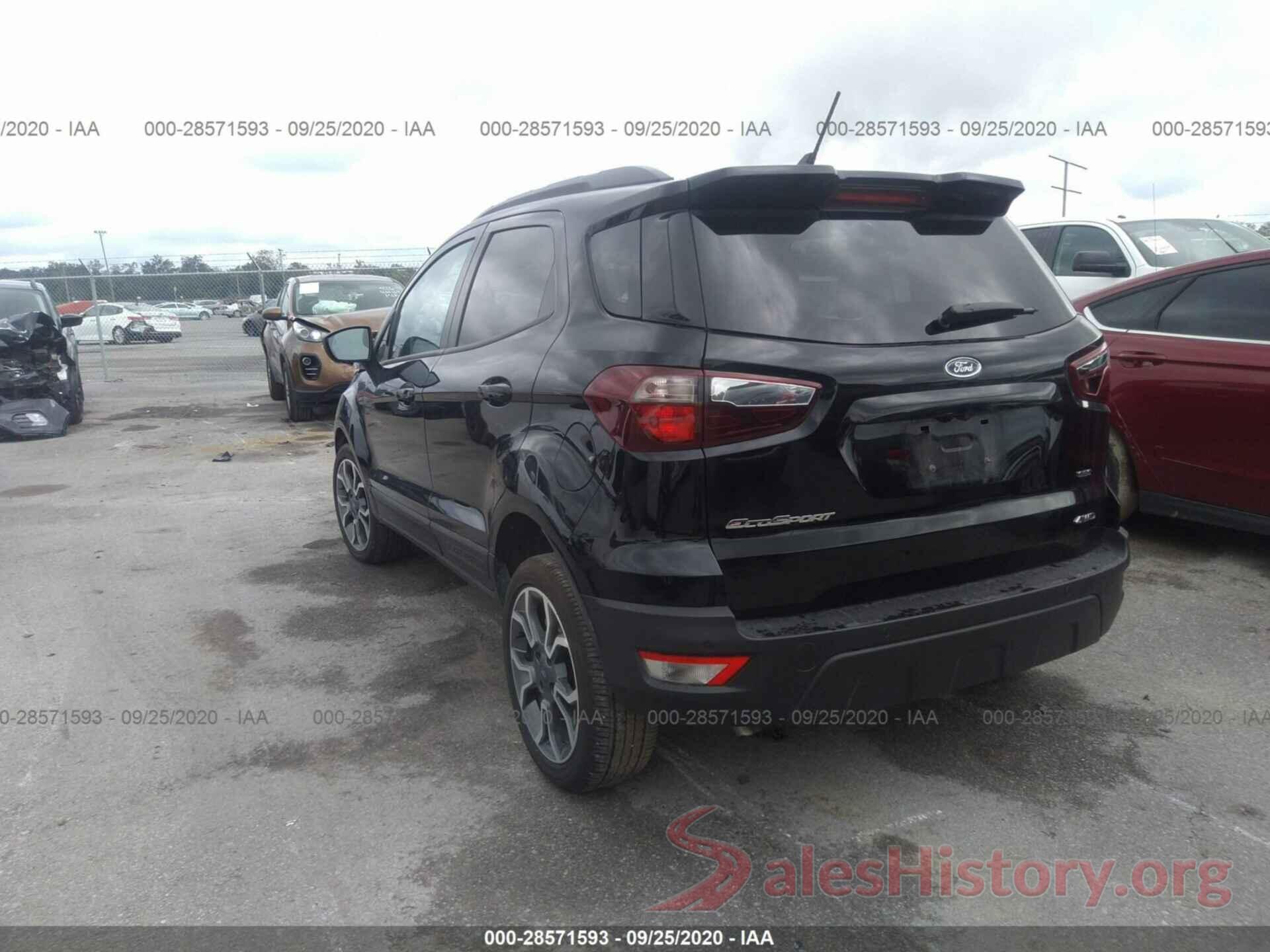 MAJ6S3JL2LC347501 2020 FORD ECOSPORT