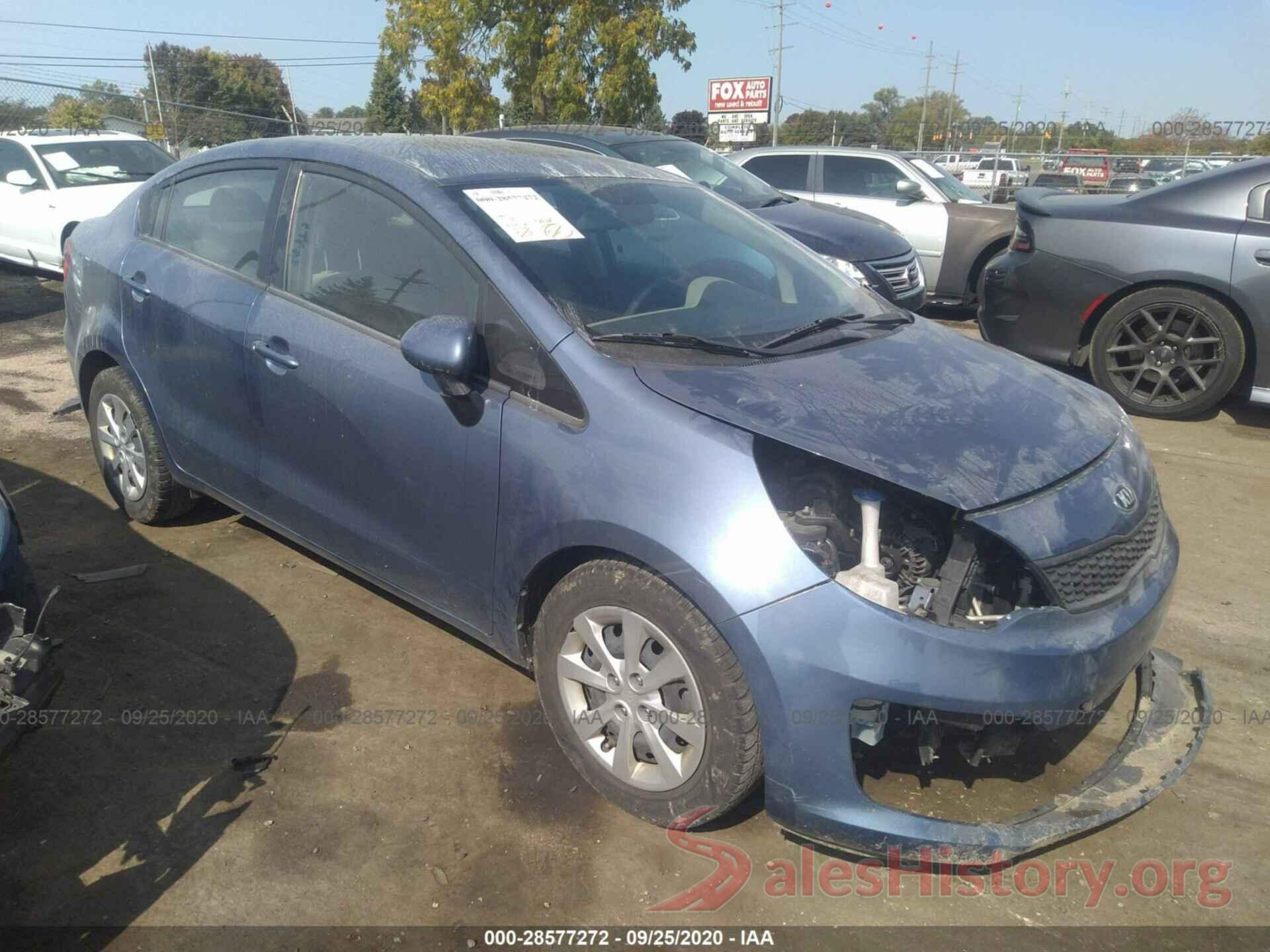 KNADM4A35G6668709 2016 KIA RIO