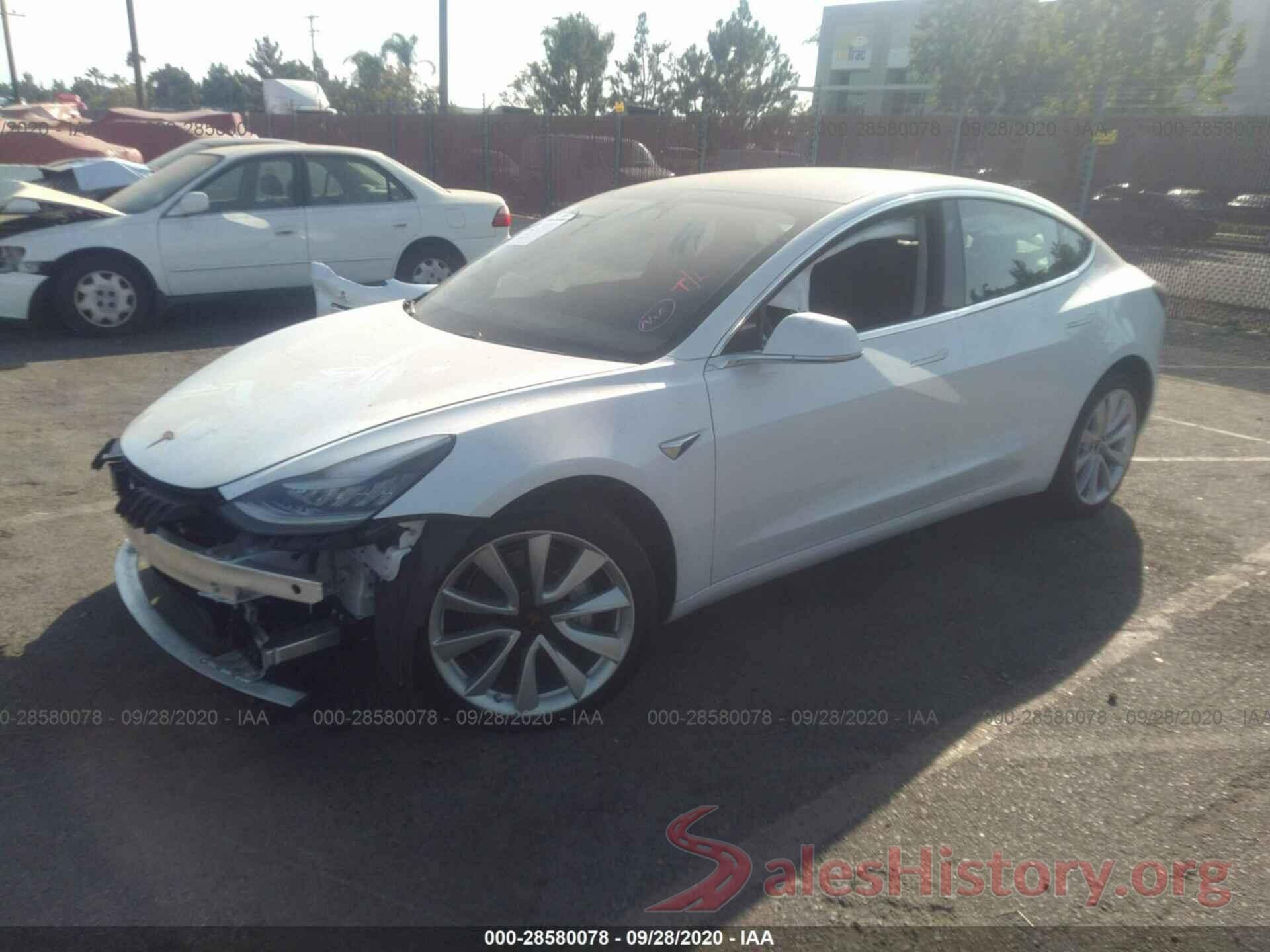 5YJ3E1EAXJF164736 2018 TESLA MODEL 3