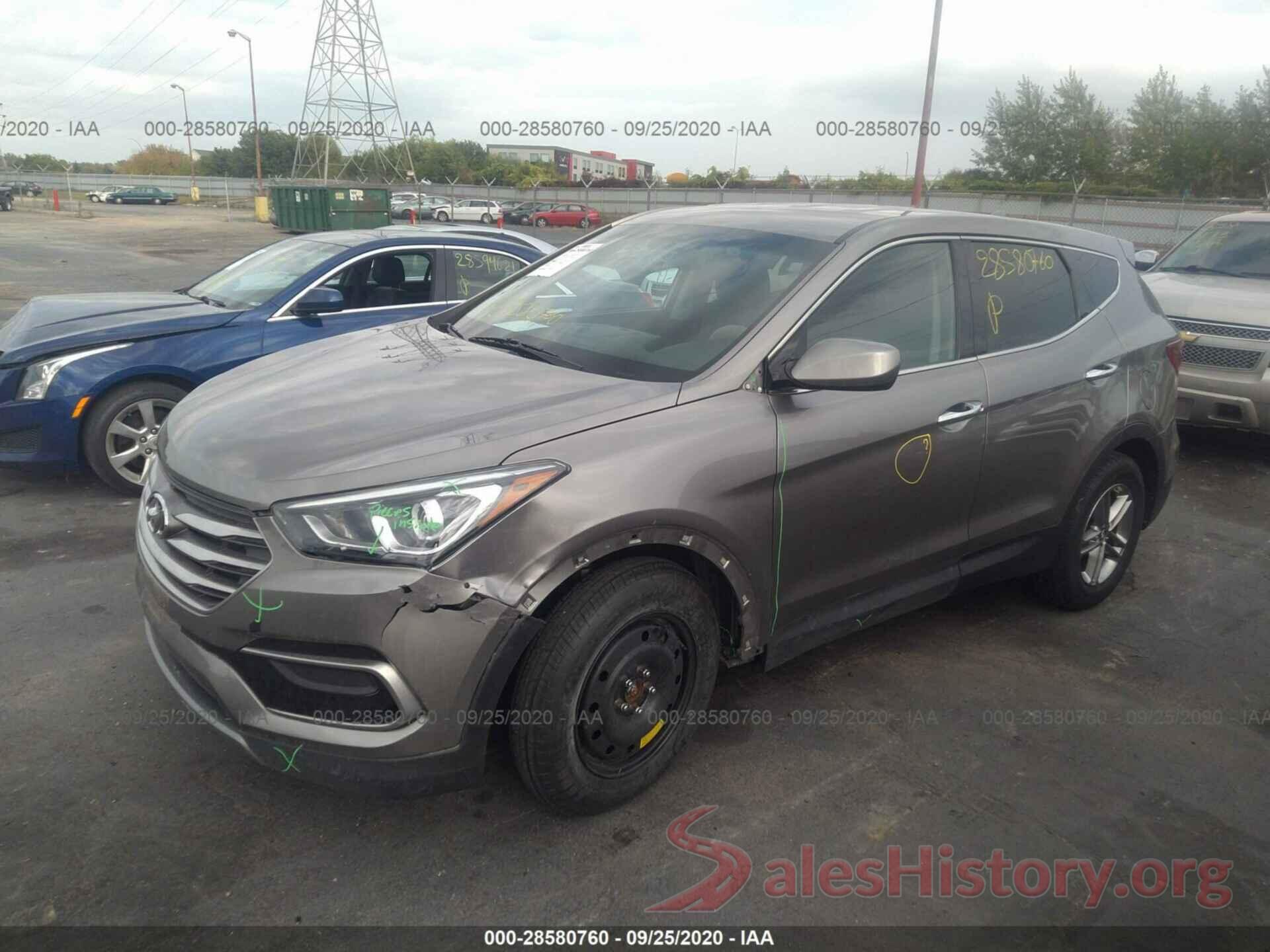 5XYZT3LB0HG433742 2017 HYUNDAI SANTA FE SPORT