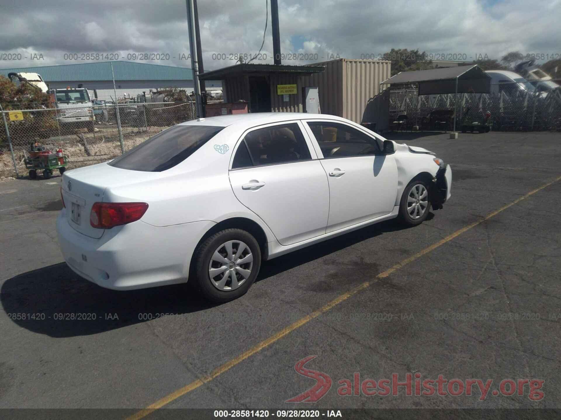 2T3H1RFV4KW054665 2009 TOYOTA COROLLA