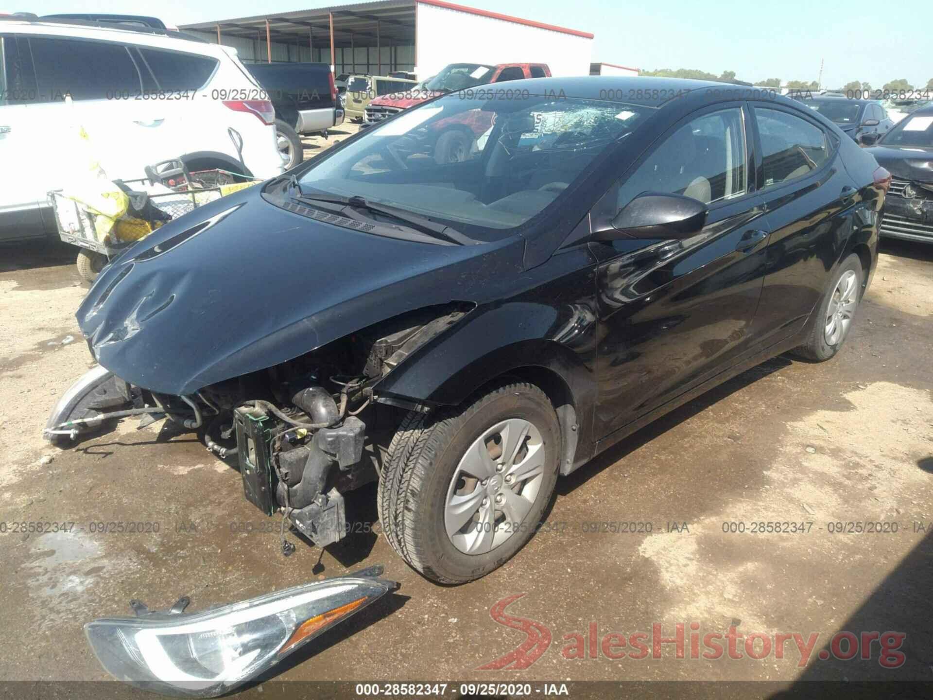 KMHDH4AE0GU581901 2016 HYUNDAI ELANTRA