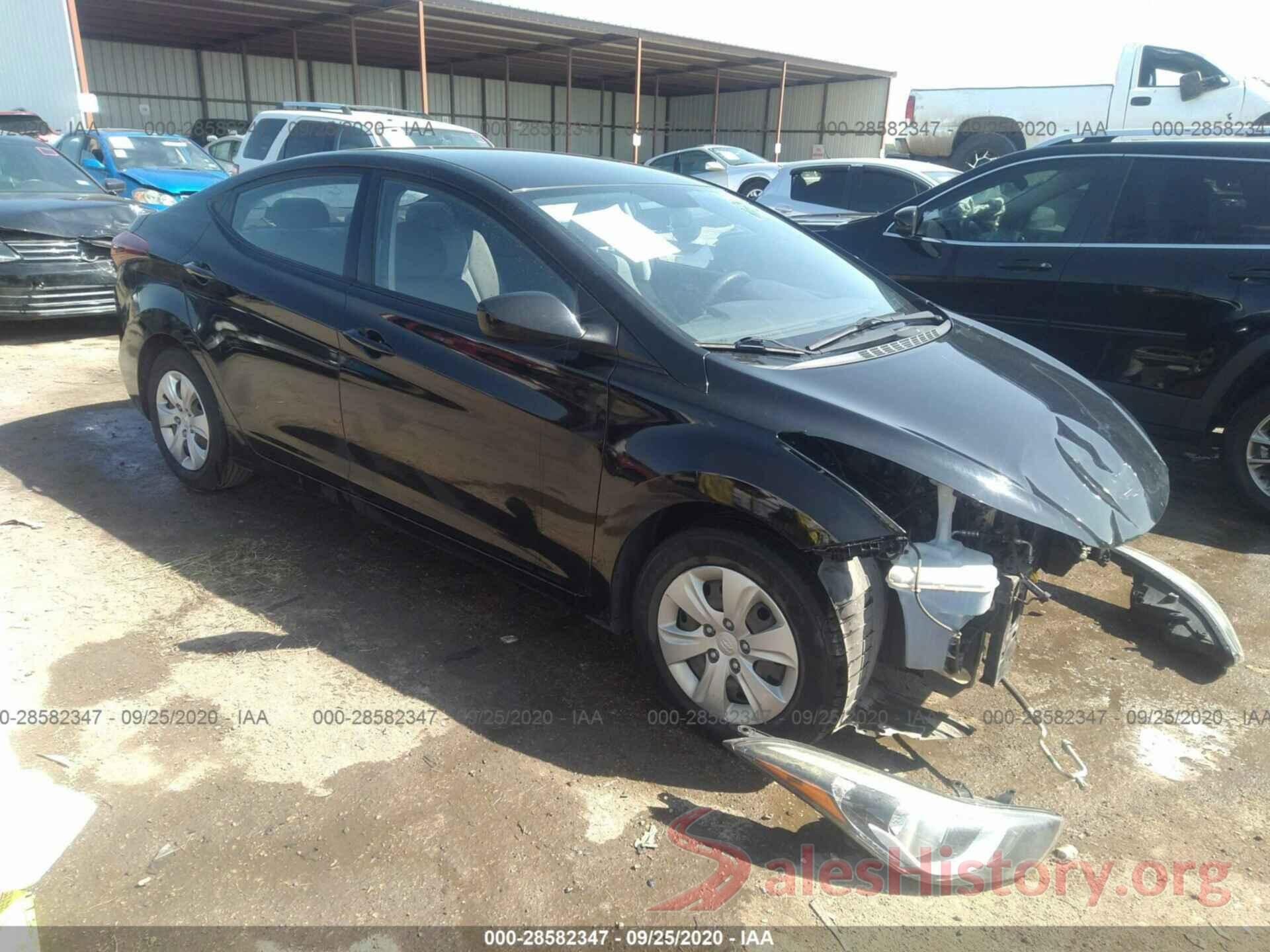 KMHDH4AE0GU581901 2016 HYUNDAI ELANTRA