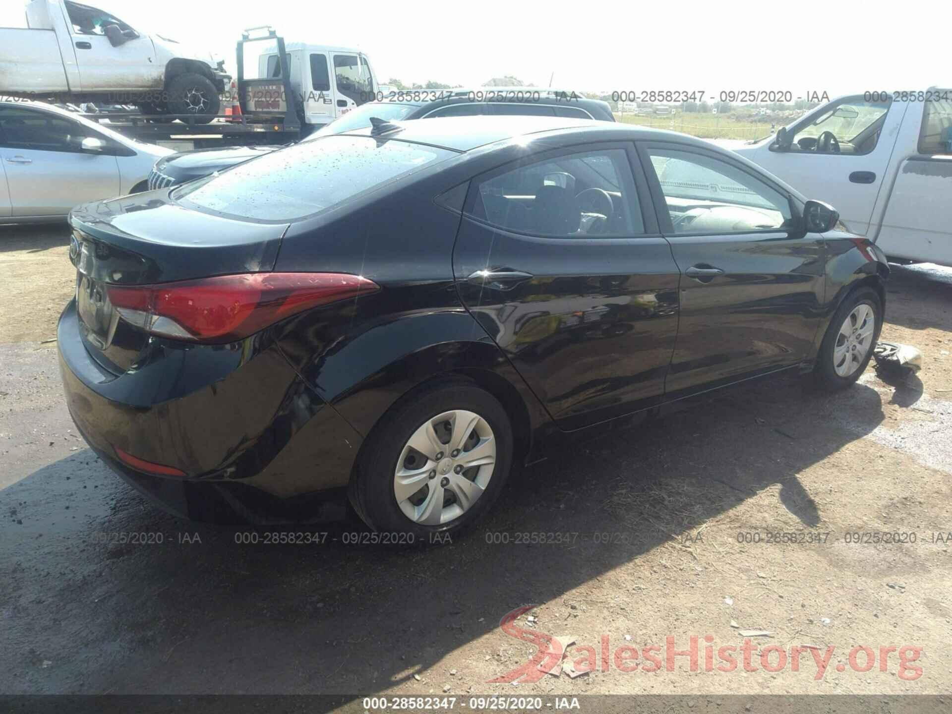 KMHDH4AE0GU581901 2016 HYUNDAI ELANTRA