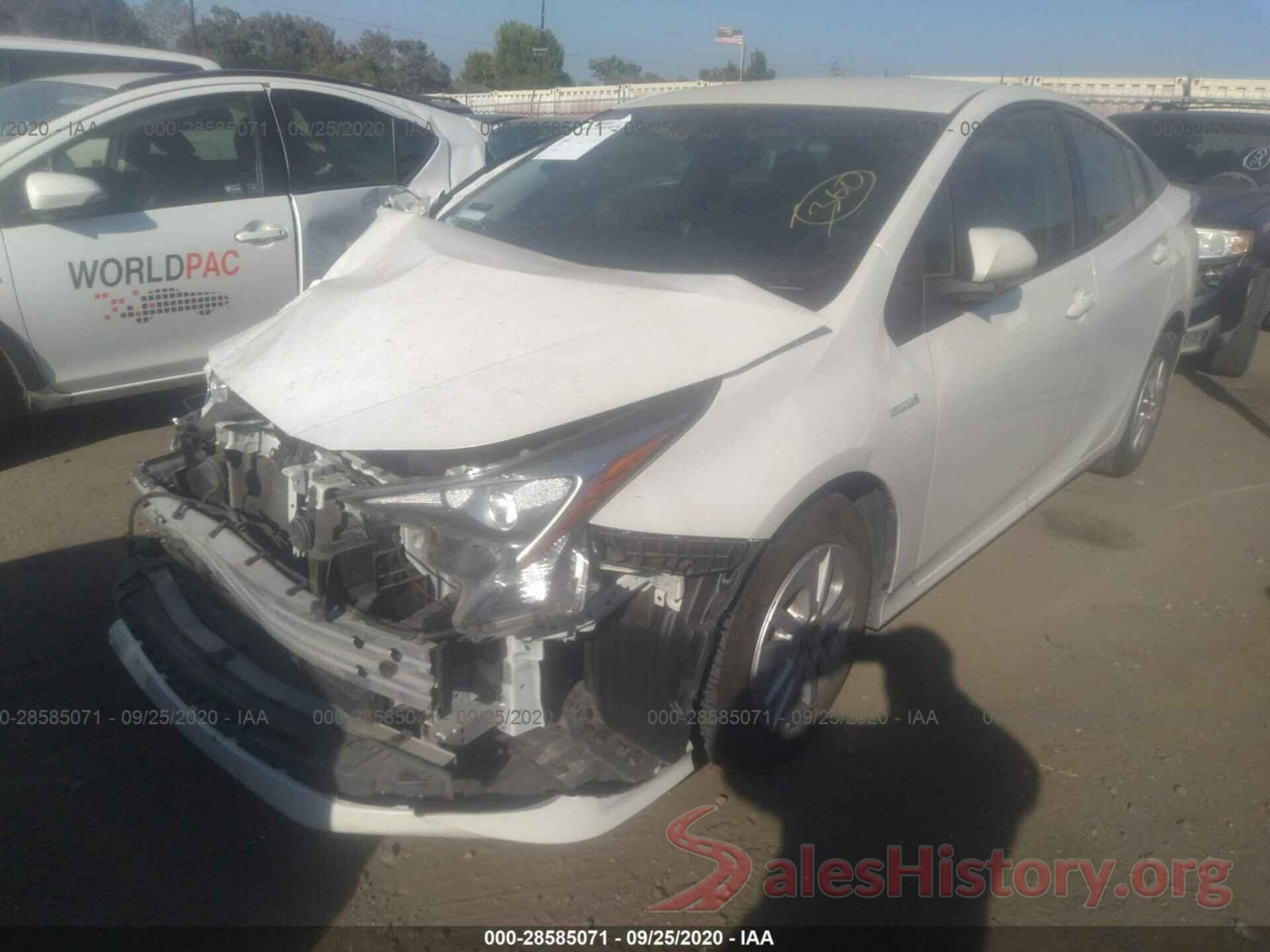 JTDKBRFU7J3062593 2018 TOYOTA PRIUS