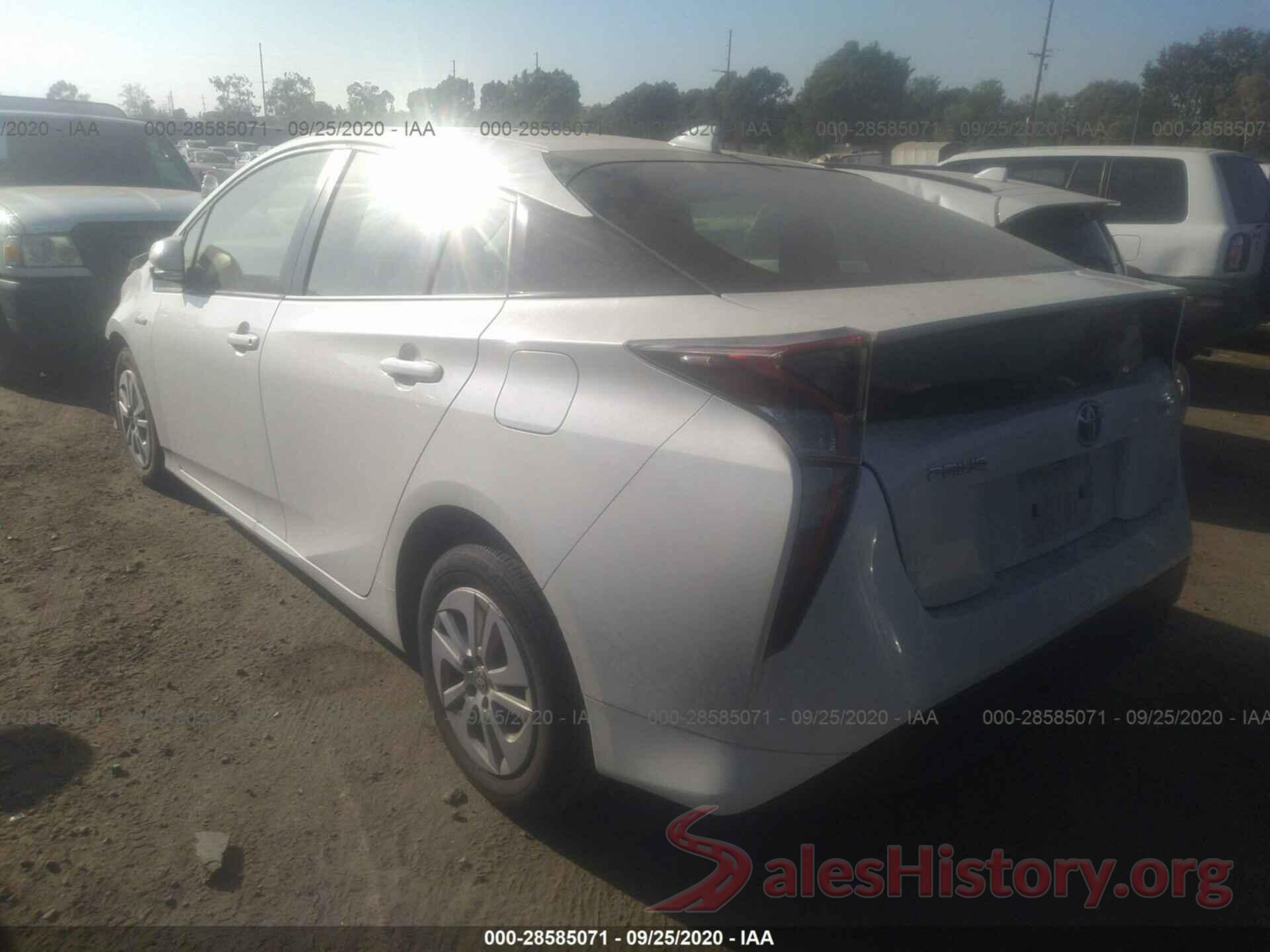 JTDKBRFU7J3062593 2018 TOYOTA PRIUS