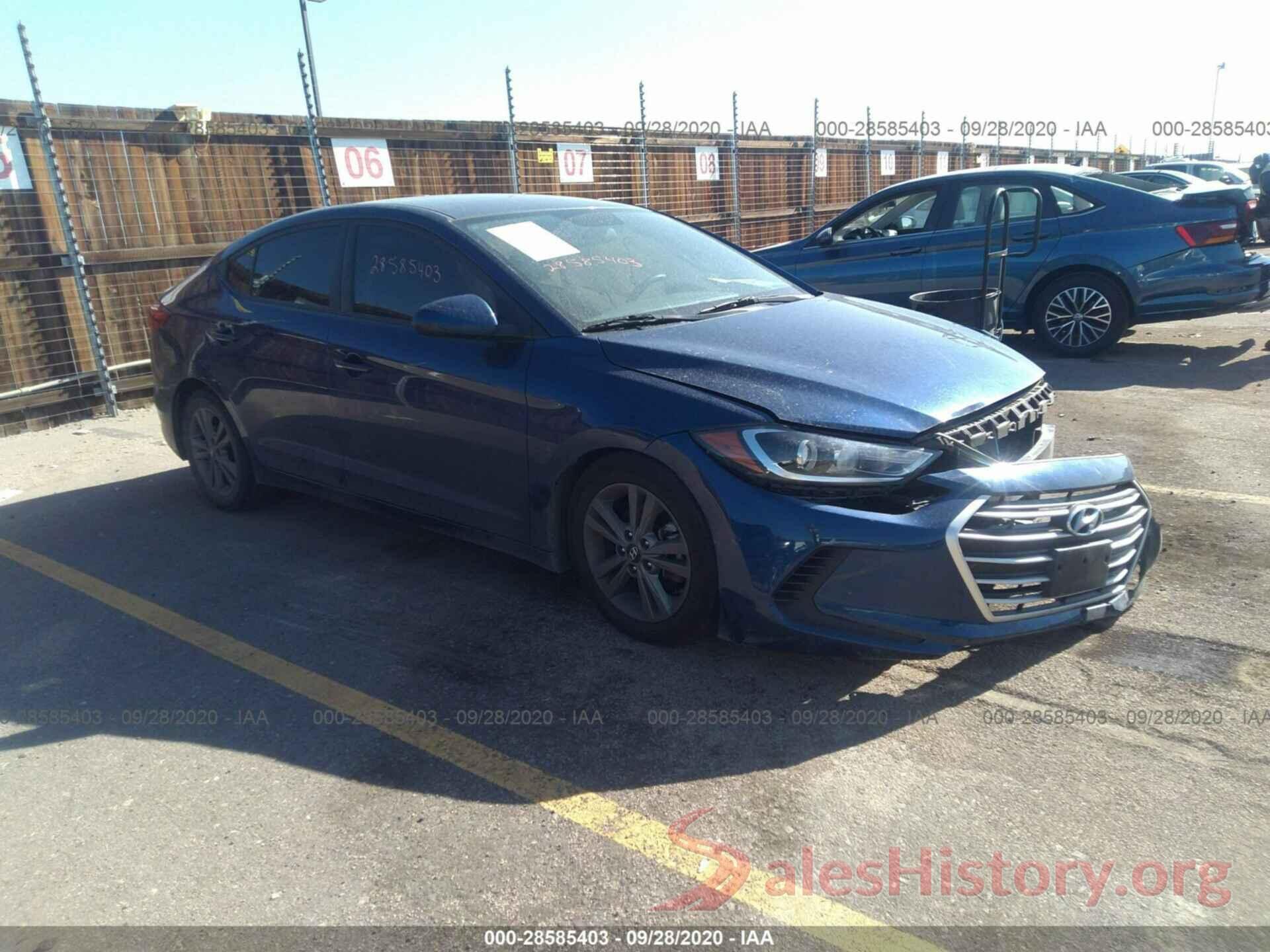 5NPD84LF3JH357095 2018 HYUNDAI ELANTRA