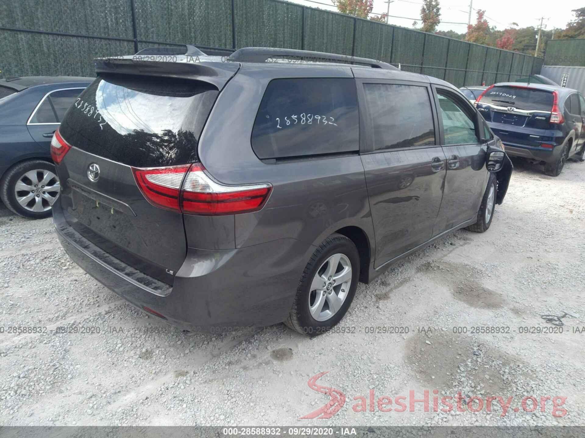 5TDKZ3DC5KS973279 2019 TOYOTA SIENNA