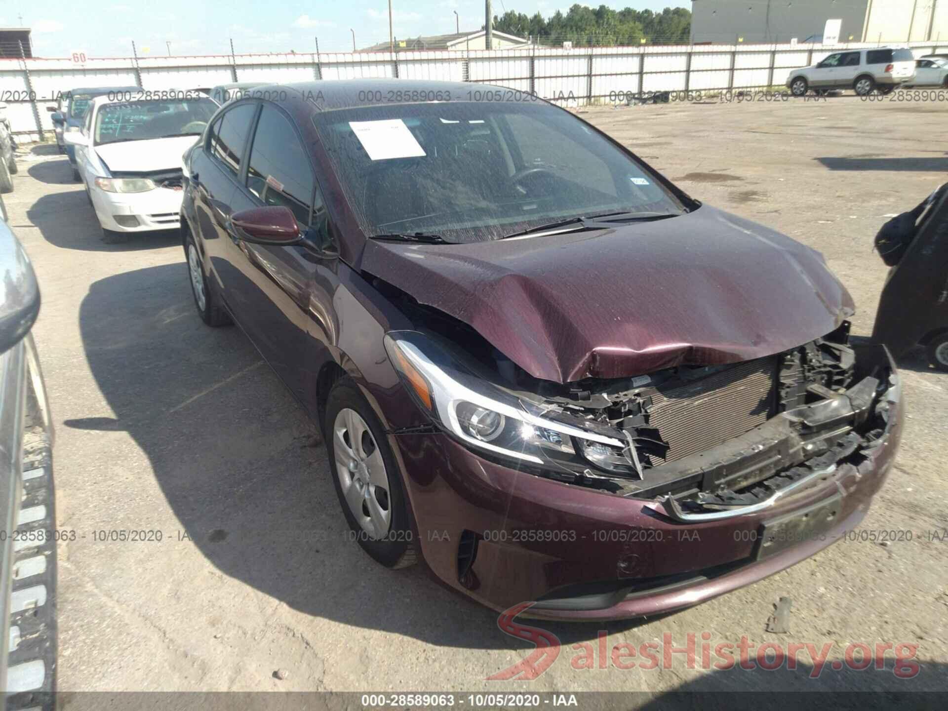 3KPFK4A72JE168030 2018 KIA FORTE