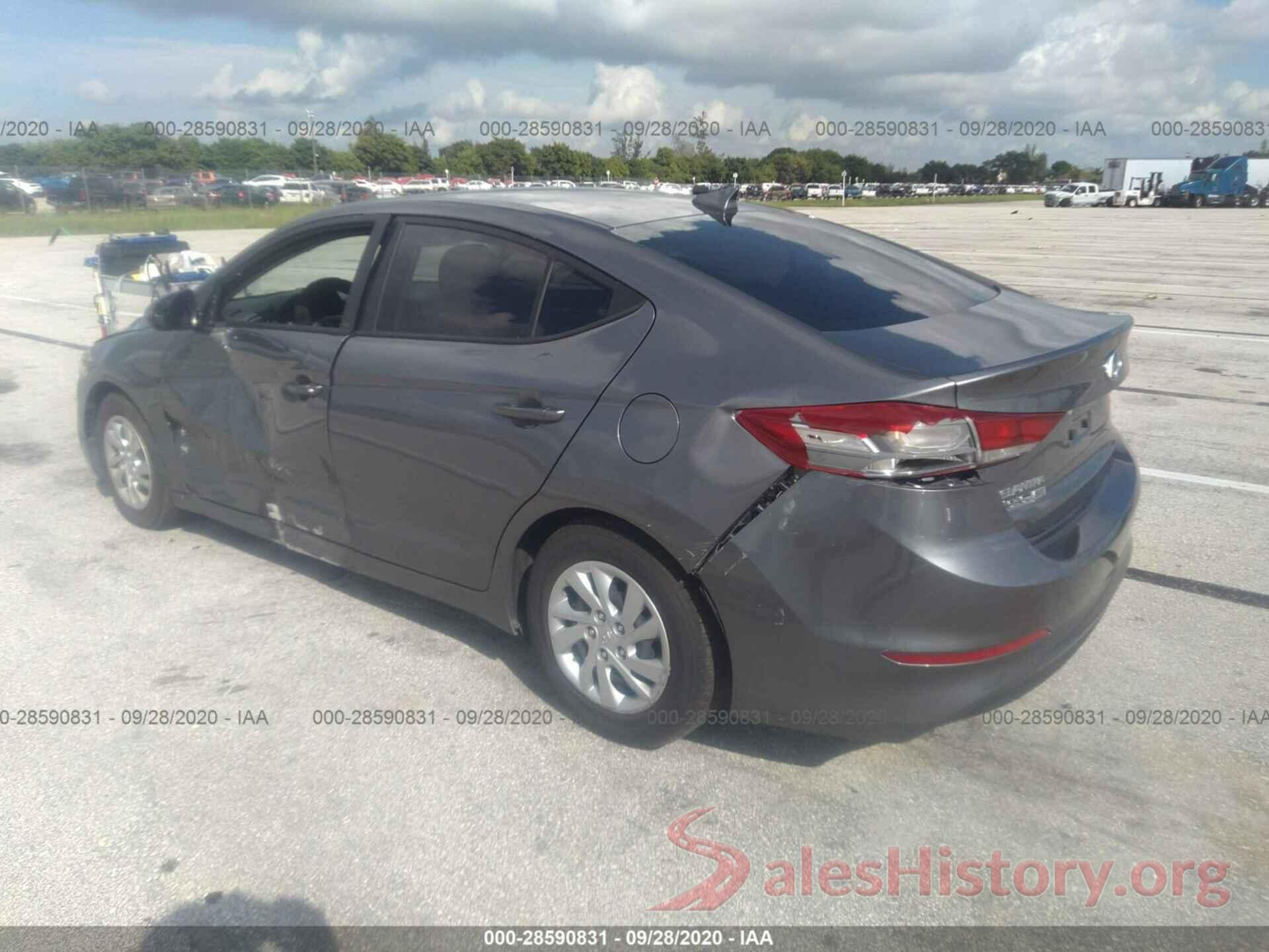 5NPD74LF7JH391253 2018 HYUNDAI ELANTRA