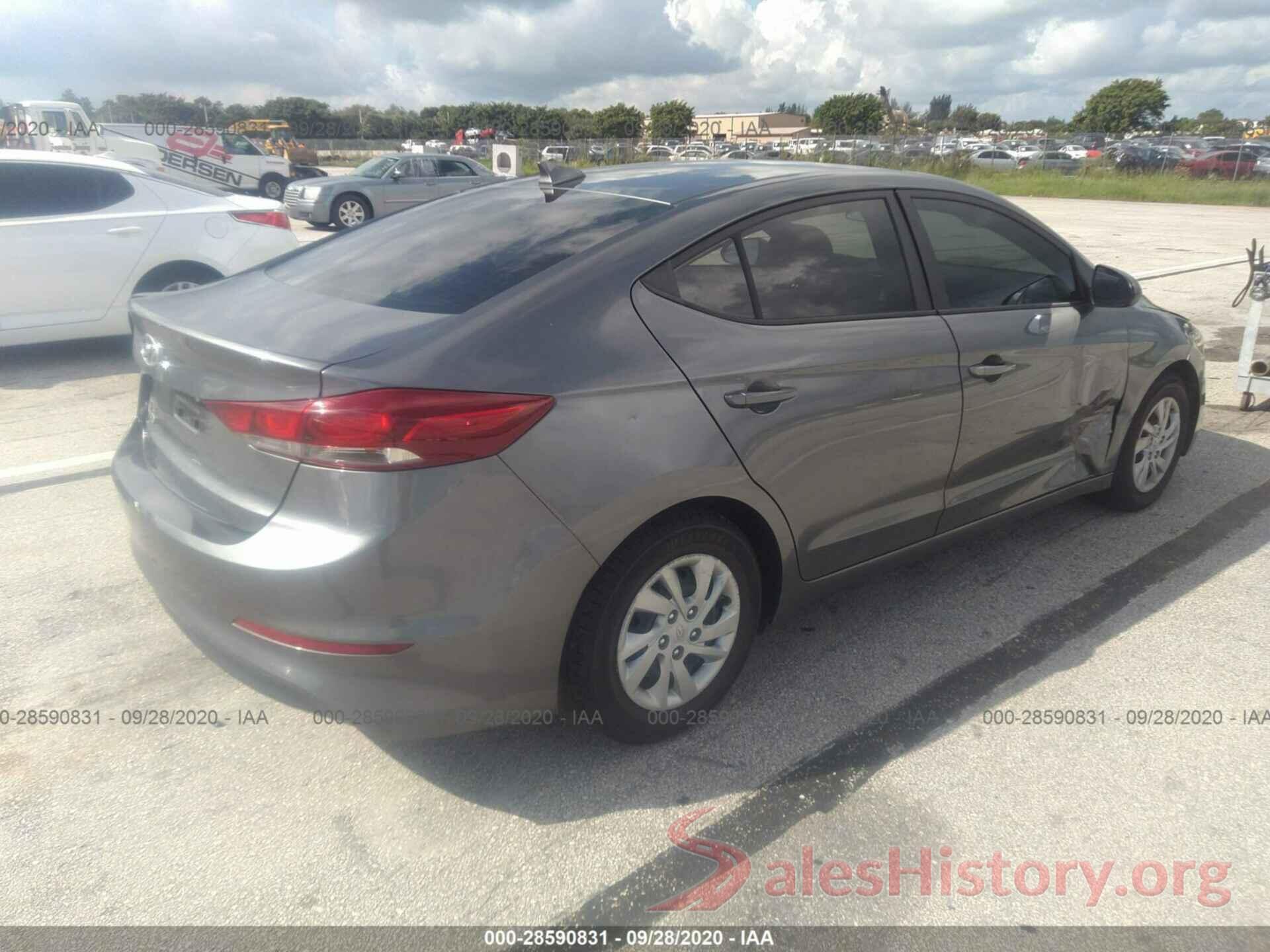 5NPD74LF7JH391253 2018 HYUNDAI ELANTRA