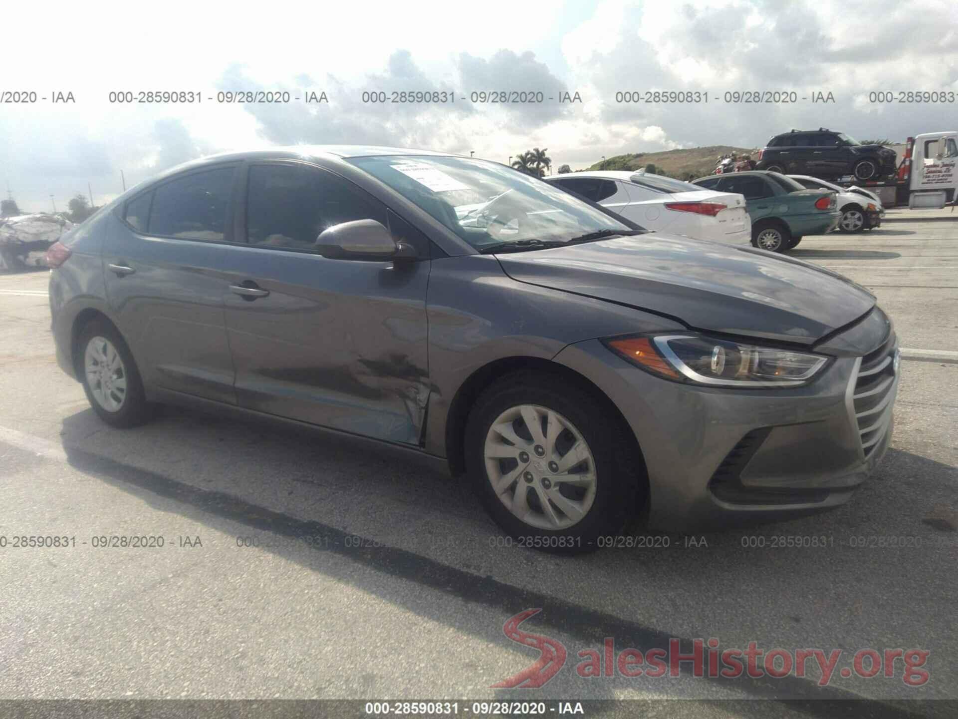 5NPD74LF7JH391253 2018 HYUNDAI ELANTRA