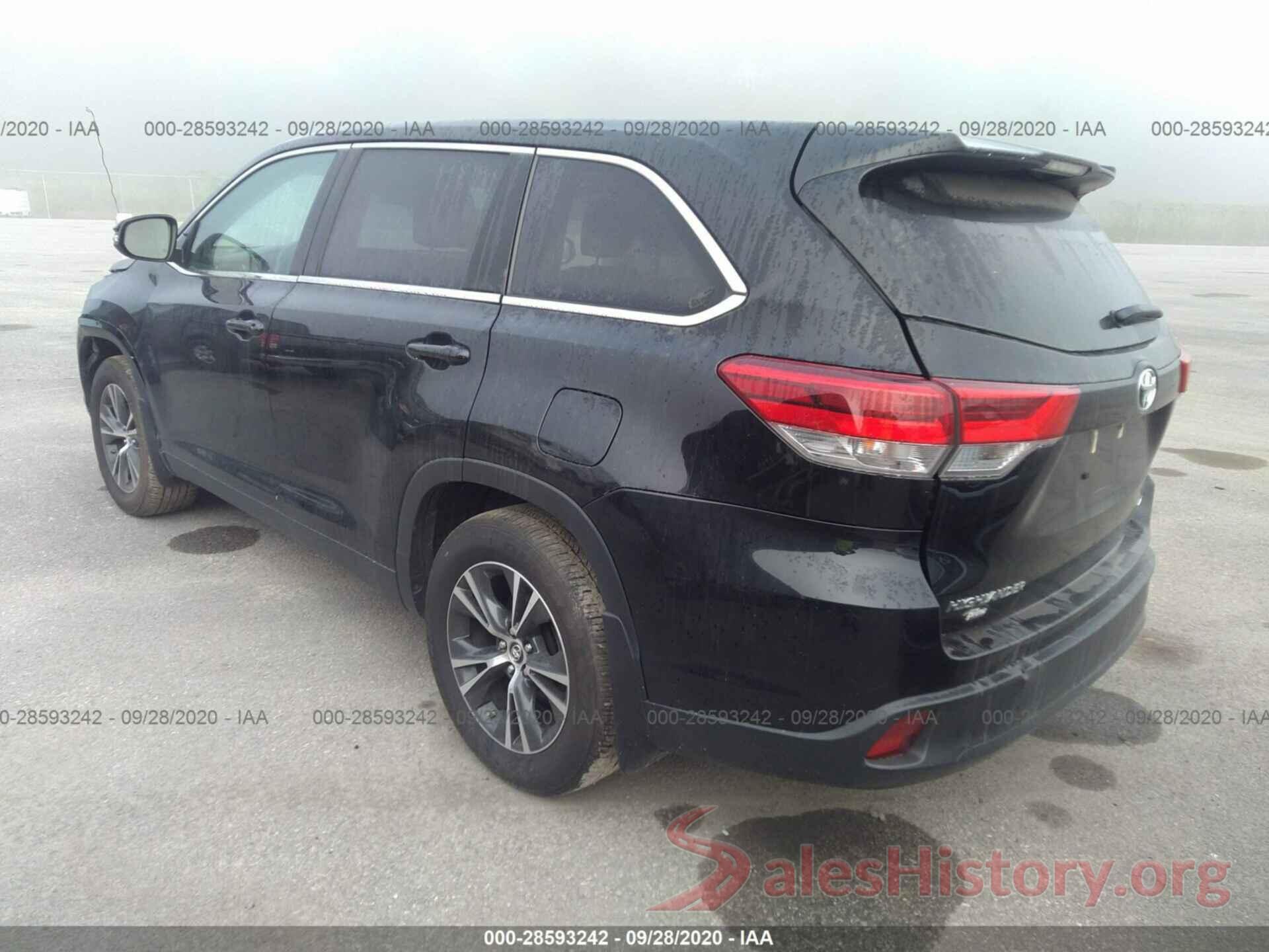 5TDBZRFH5KS741907 2019 TOYOTA HIGHLANDER