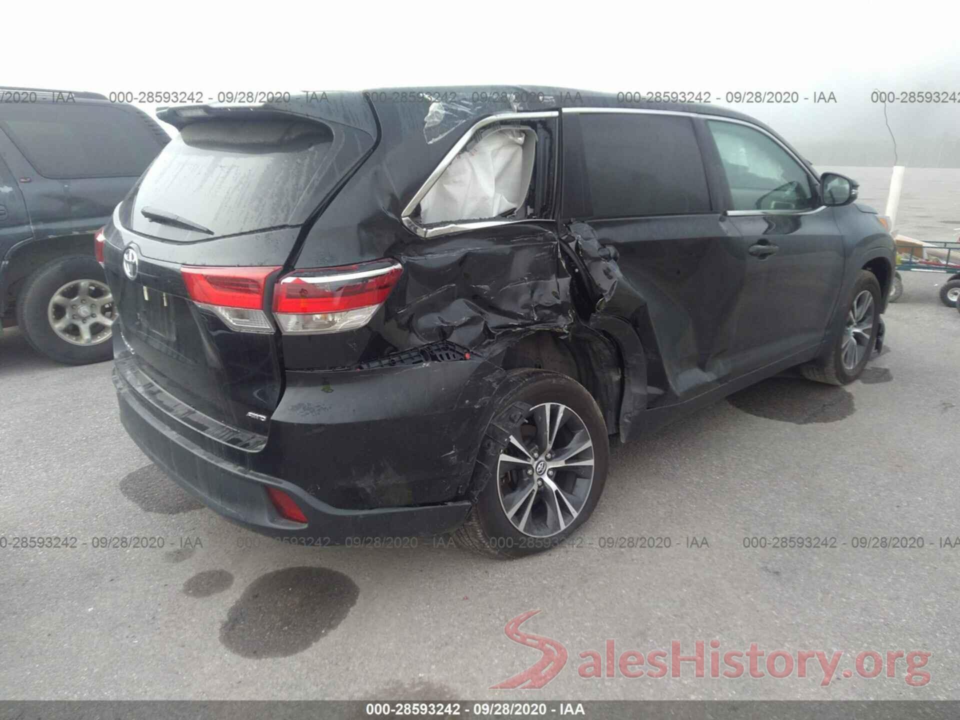 5TDBZRFH5KS741907 2019 TOYOTA HIGHLANDER