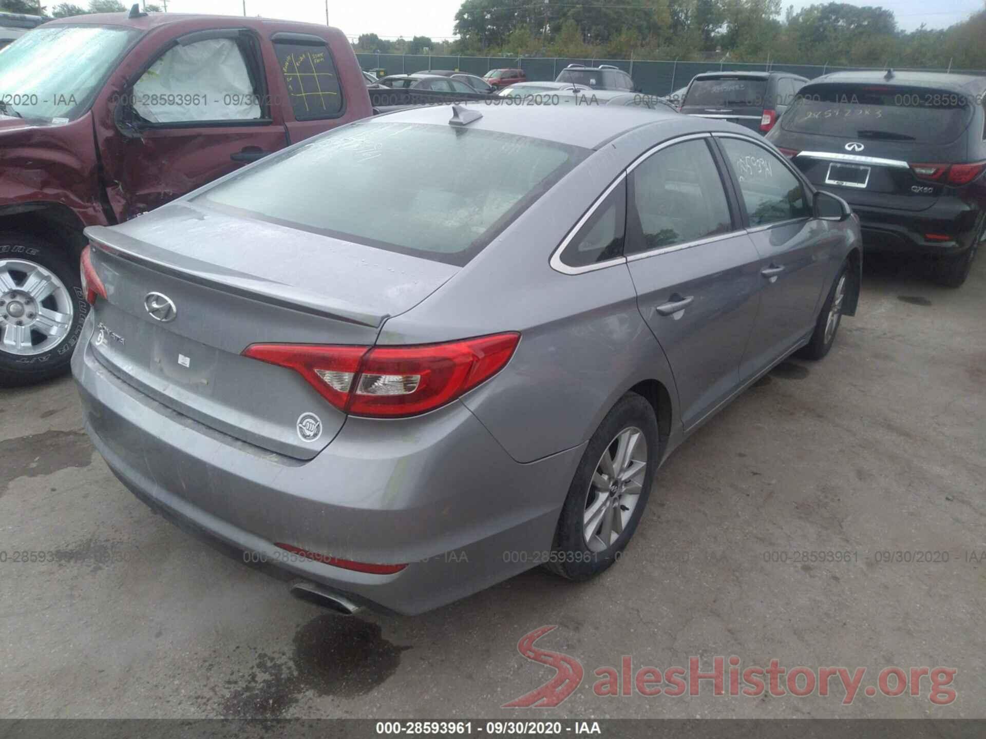 5NPE24AF2GH338801 2016 HYUNDAI SONATA