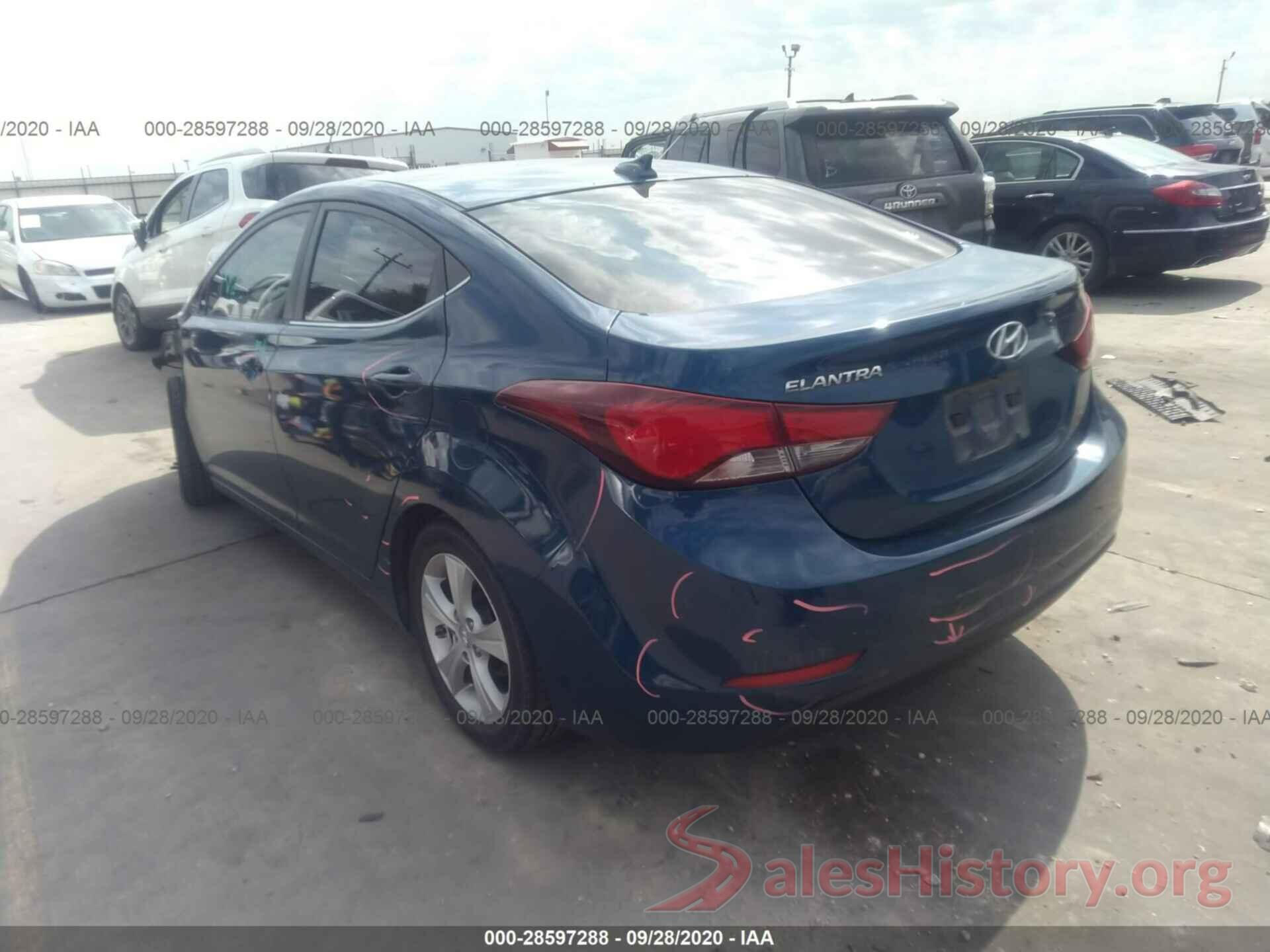 KMHDH4AE9GU564935 2016 HYUNDAI ELANTRA