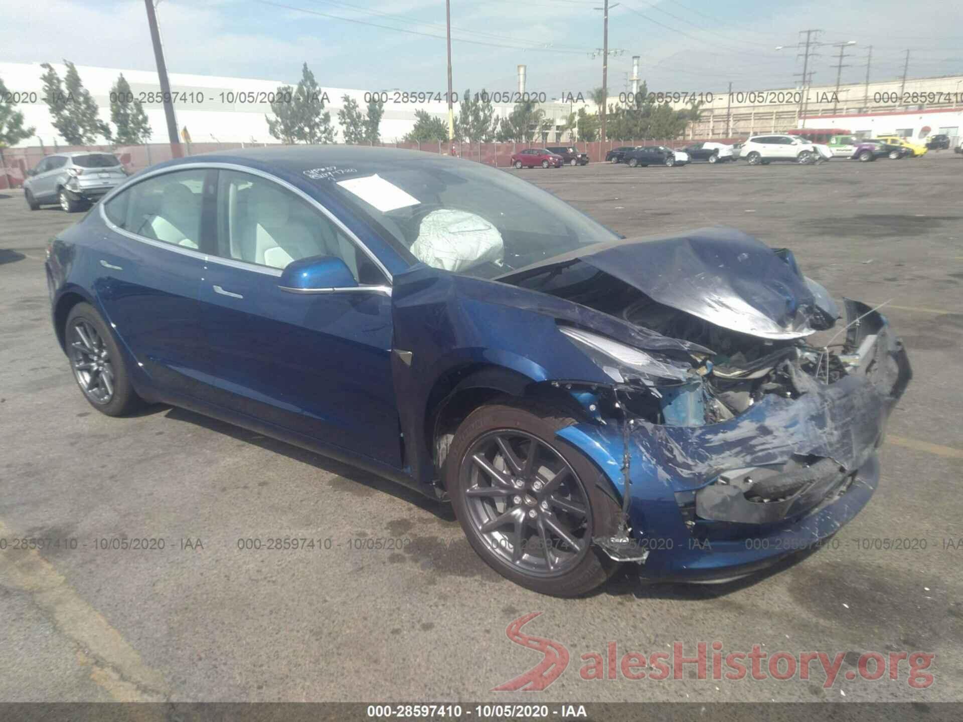 5YJ3E1EAXLF709787 2020 TESLA MODEL 3