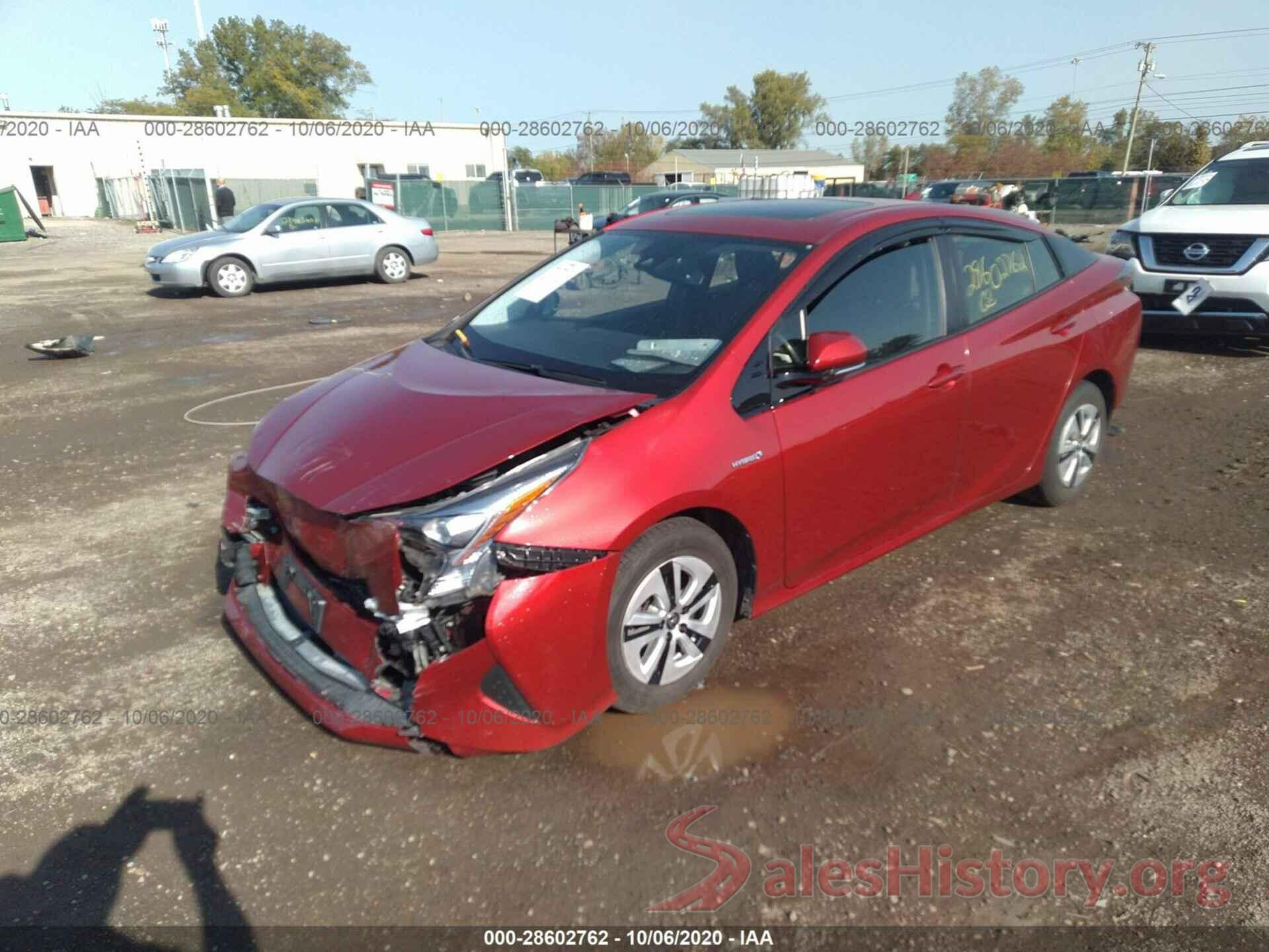 JTDKARFU6G3502380 2016 TOYOTA PRIUS